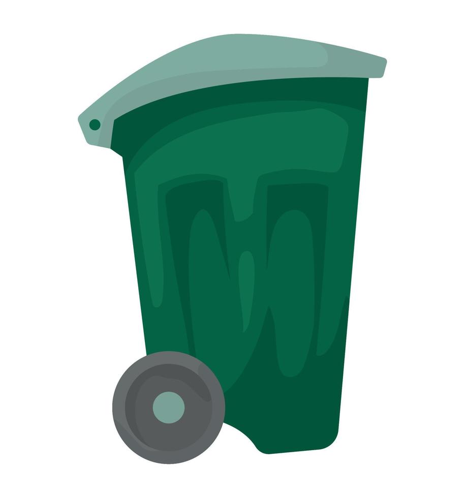 green waste bin vector