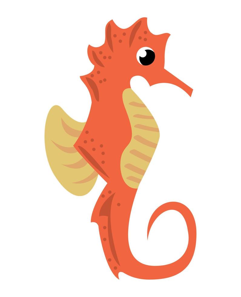 seahorse sealife animal vector