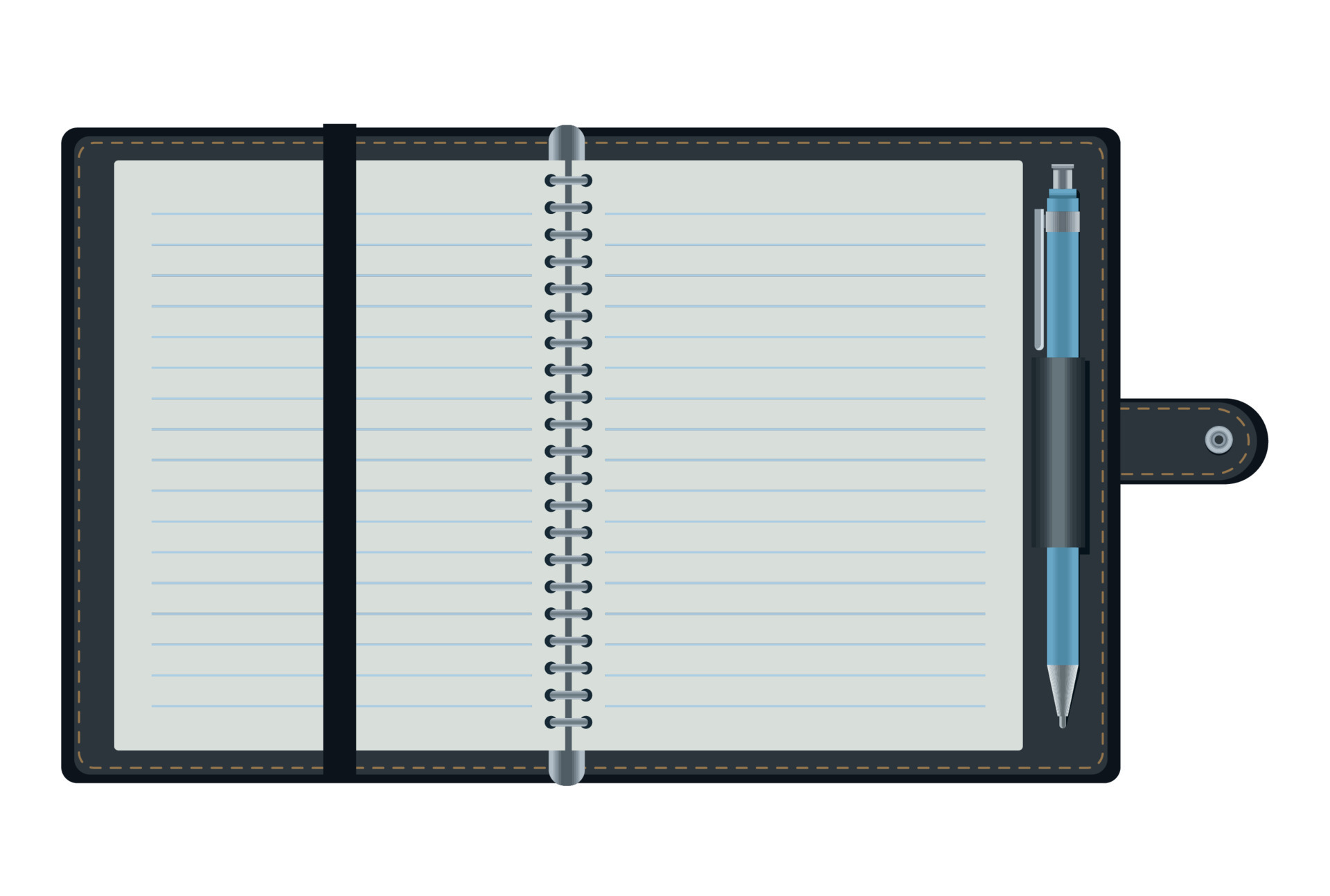 notebook with pen mockup 10531482 Vector Art at Vecteezy