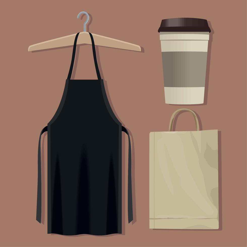 three mockup brand icons vector