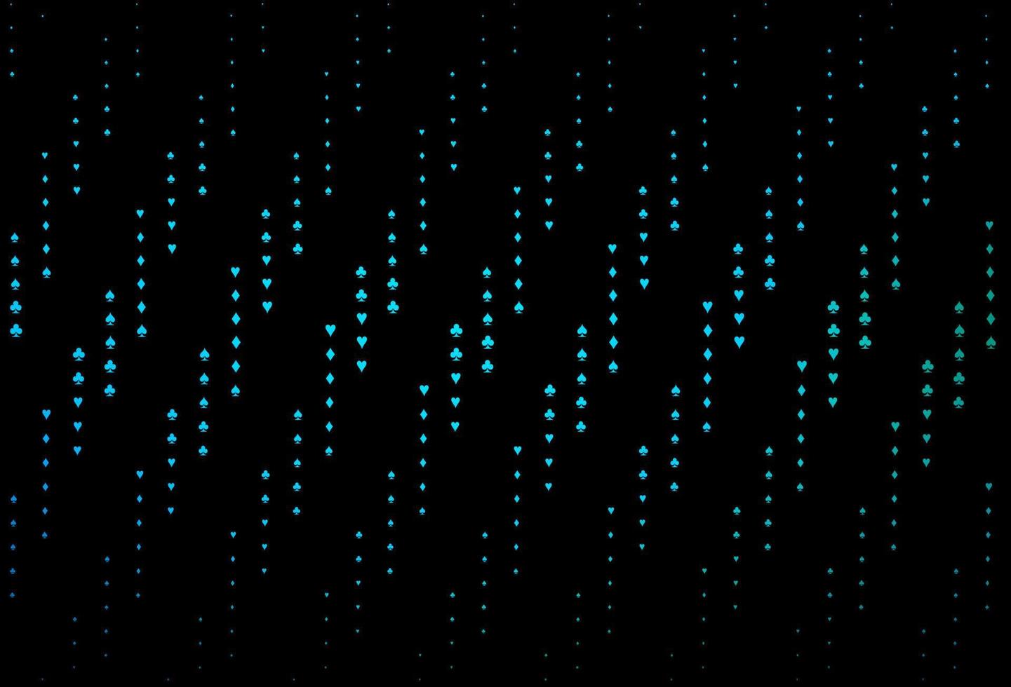 Dark Blue, Green vector template with poker symbols.