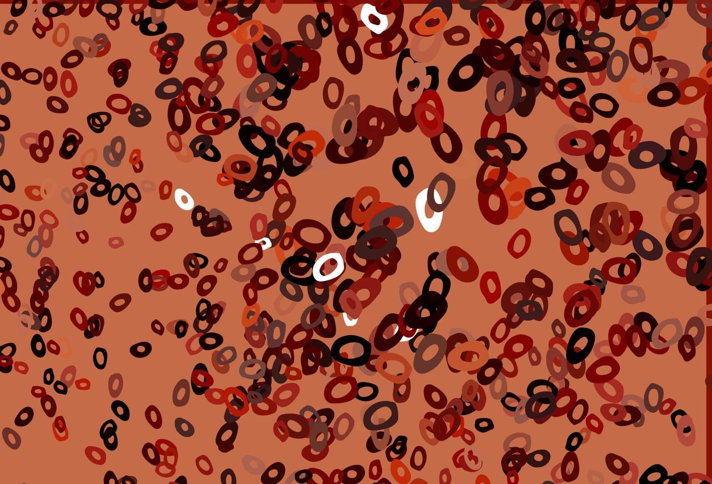 Dark Red vector template with circles.