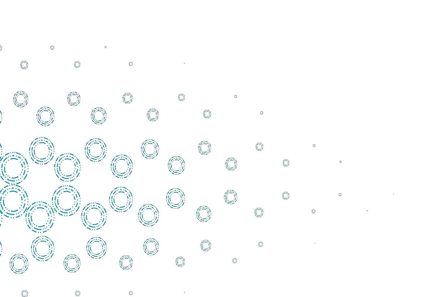 Light blue, green vector pattern with spheres.
