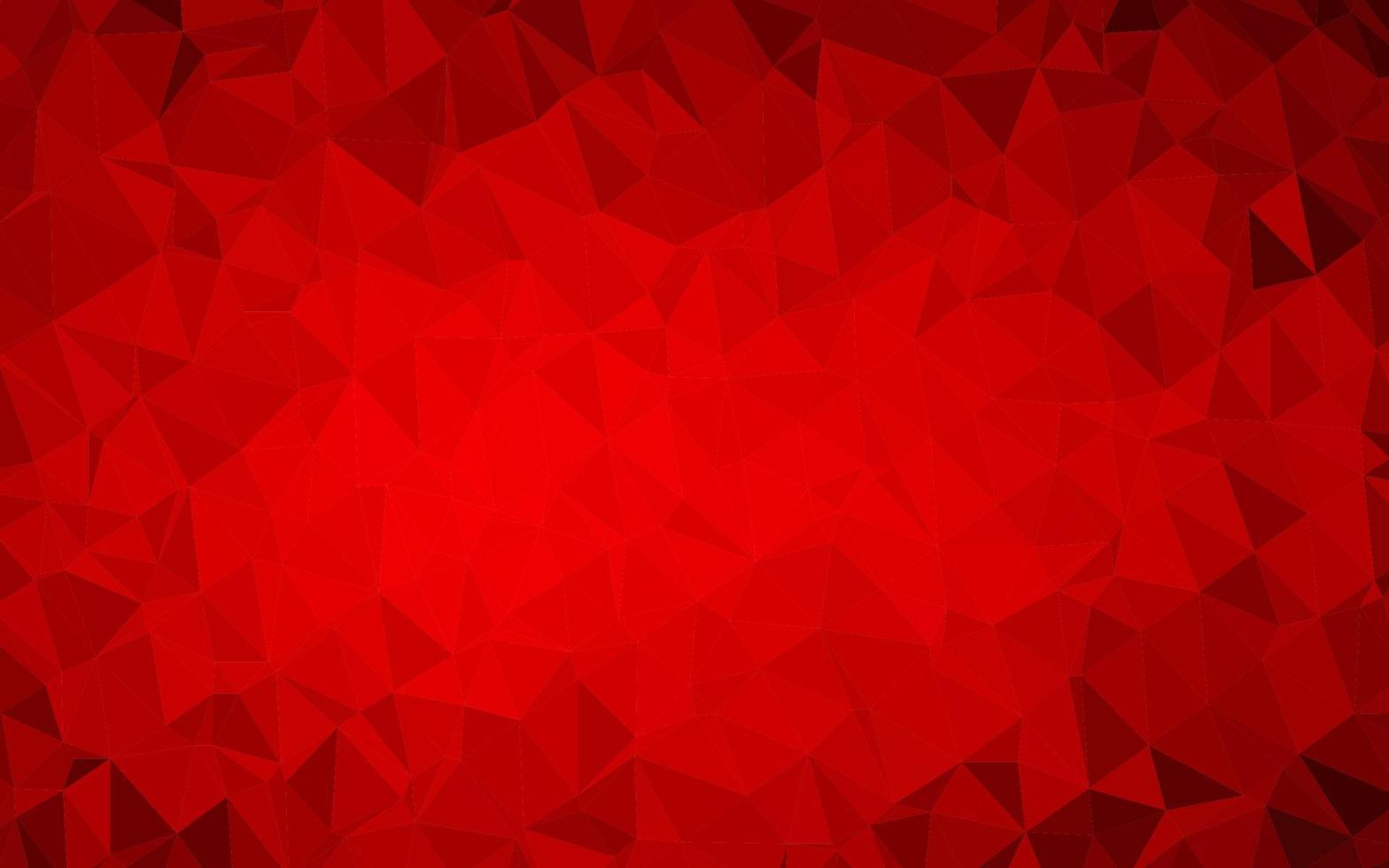 Light Red vector shining triangular template.