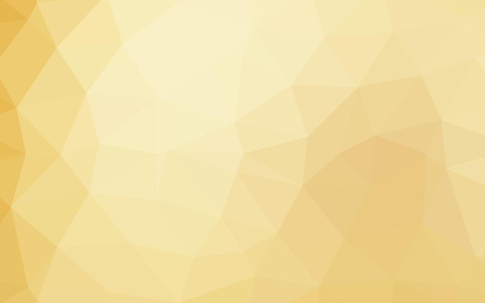 Light Yellow, Orange vector low poly texture.