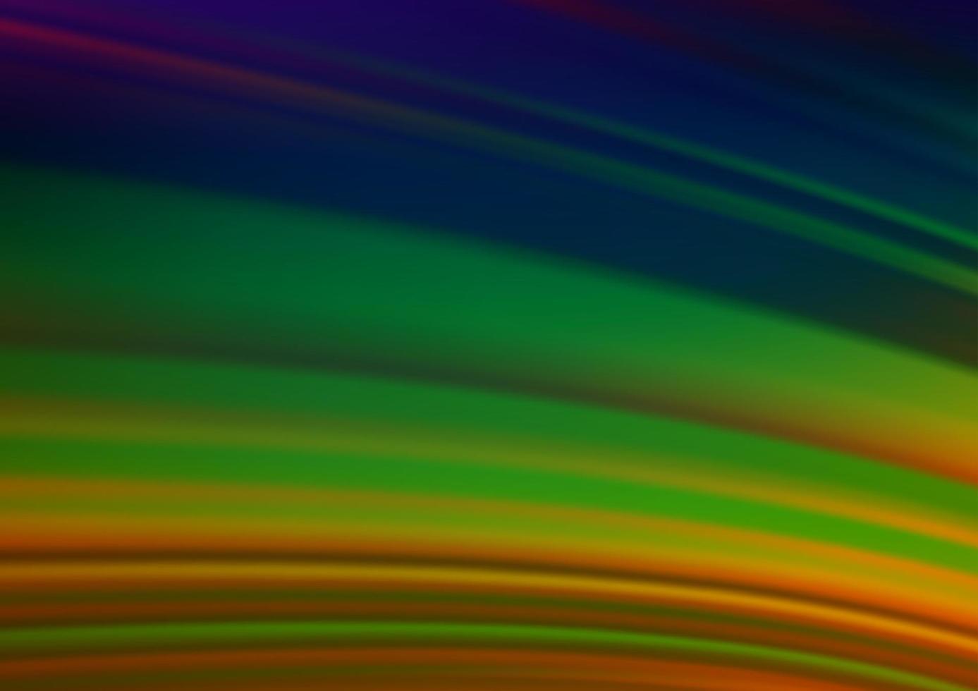 Dark Multicolor, Rainbow vector abstract blurred background.