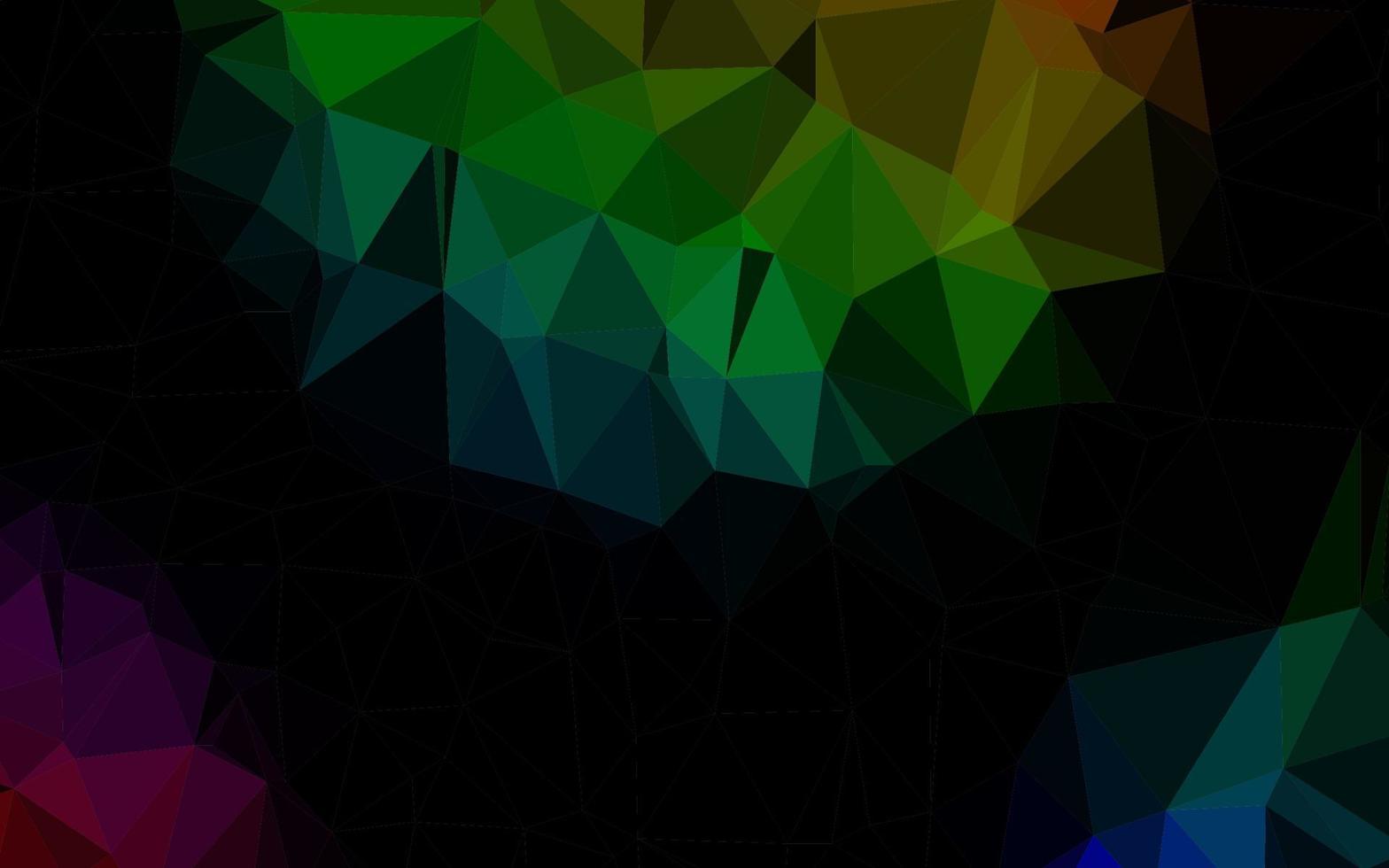 Dark Multicolor, Rainbow vector abstract polygonal cover.