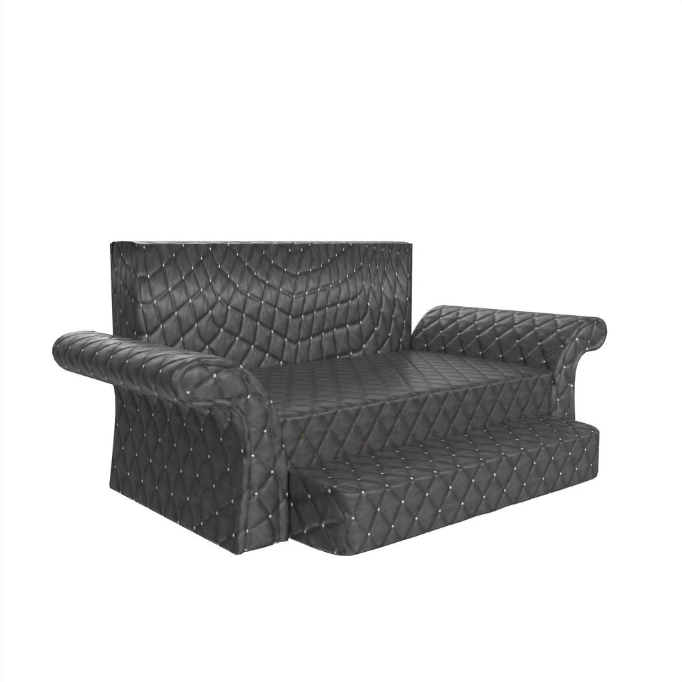 Sofa isolated on white background photo