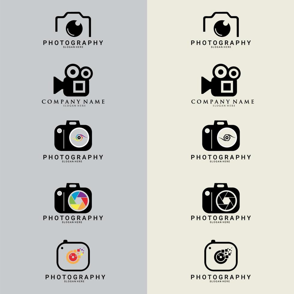 camera photography logo icon vector template. Minimalist Simple Modern Camera Photography.