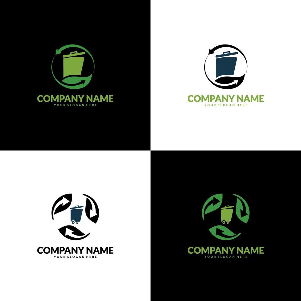 Organic Eco Recycle Green Icons and Labels. suitable for company logo, print, digital, icon, apps, and other marketing material purpose. vector