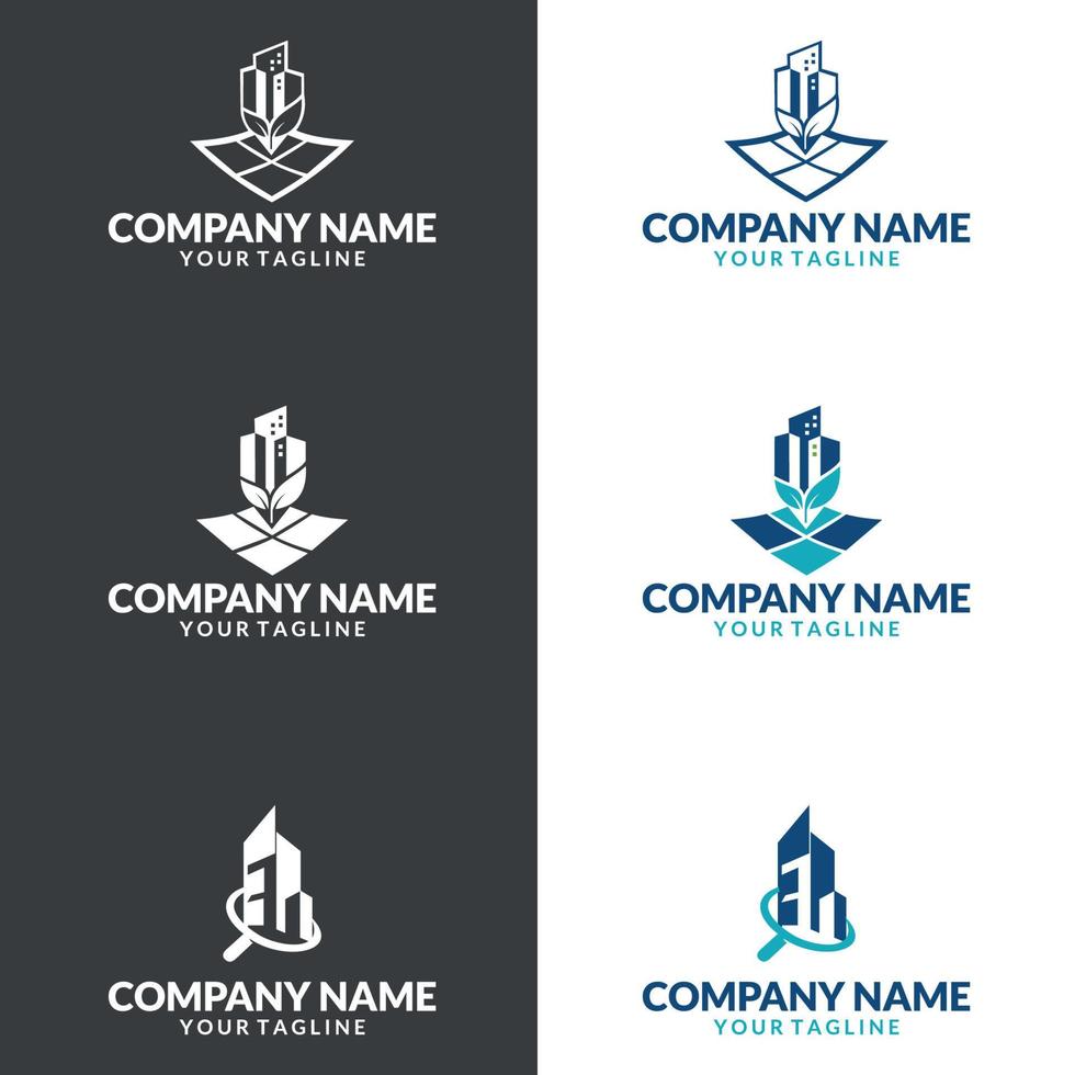 Real Estate Business Logo Template. suitable for company logo, print, digital, icon, apps, and other marketing material purpose. vector