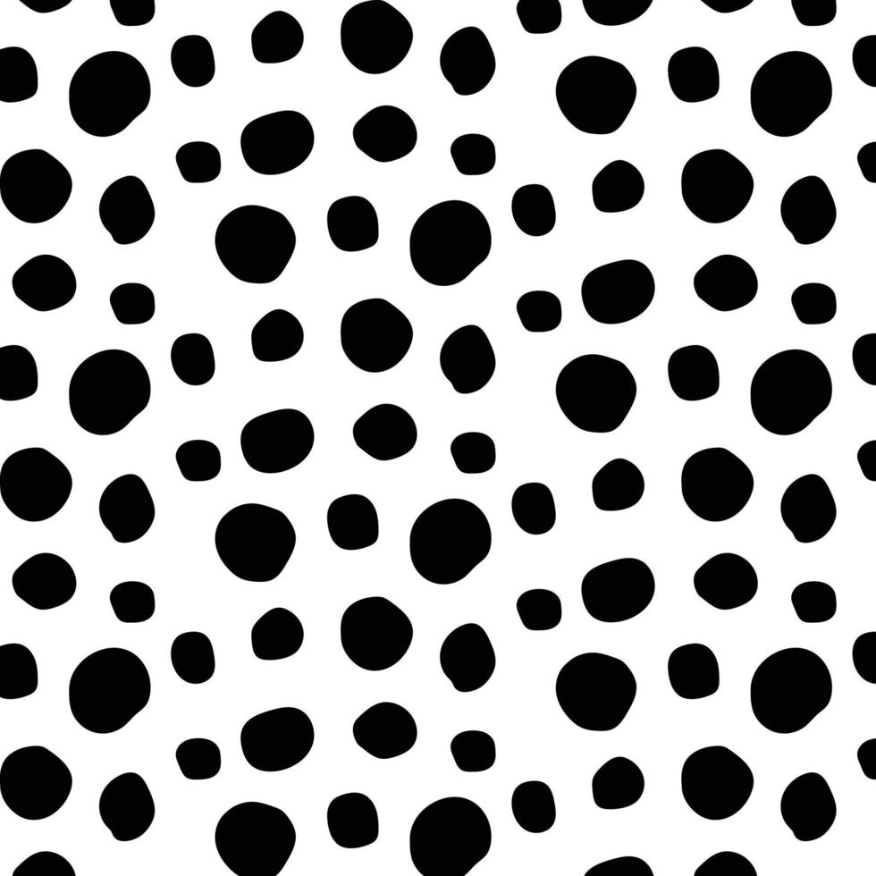 Vector black Dalmatian print pattern animal Seamless. Dalmatian skin abstract for printing, cutting and crafts Ideal for mugs, stickers, stencils, web, cover, wall stickers, home decorate and more.