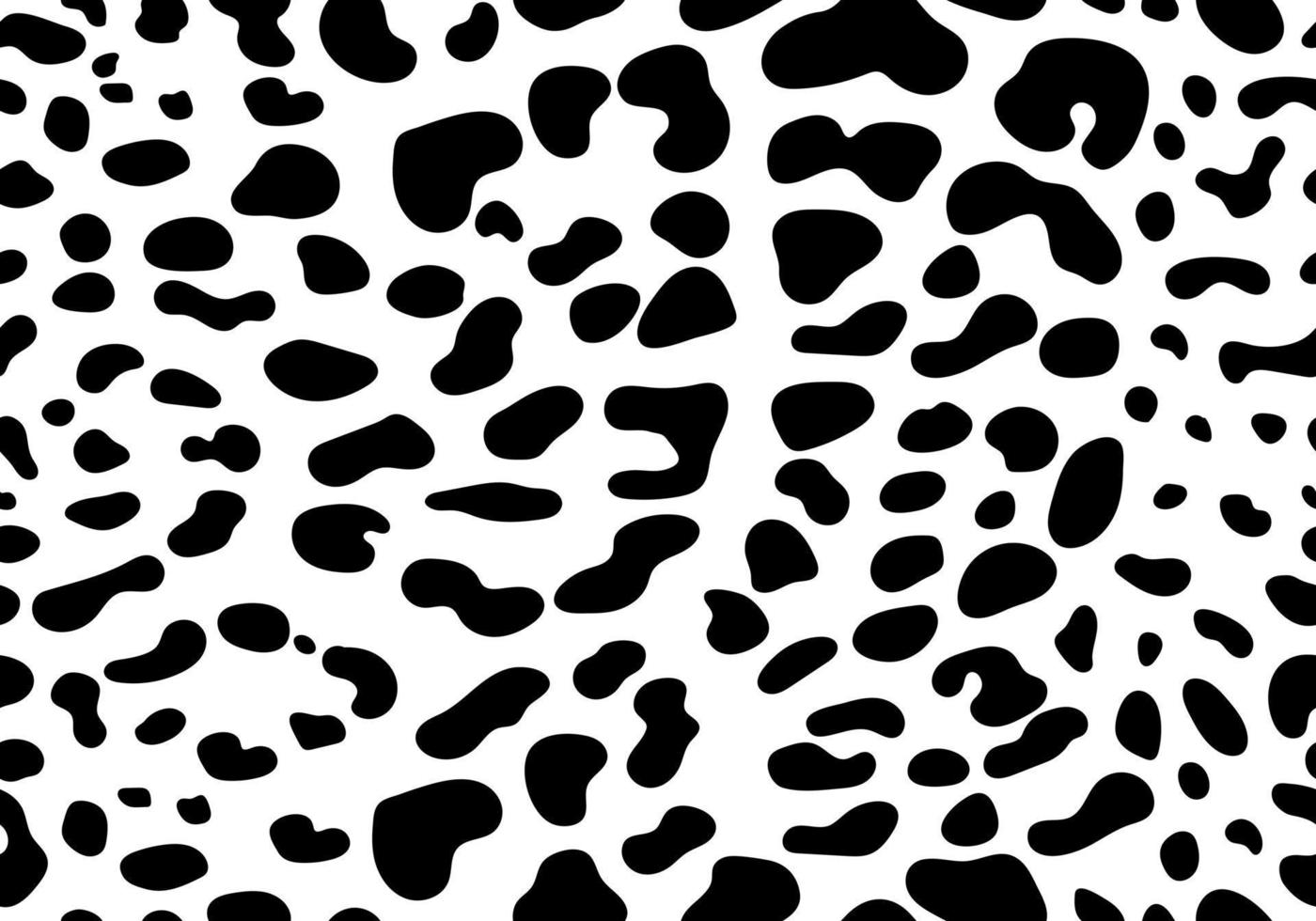 Vector black cow print pattern animal seamless. Cow skin abstract for ...