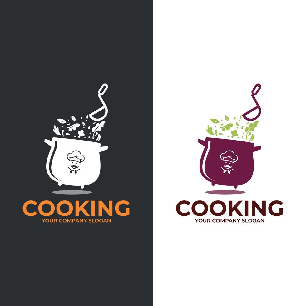 logotipo de cocina. conjunto de insignias para el diseño del menú del restaurante. ilustración vectorial vector