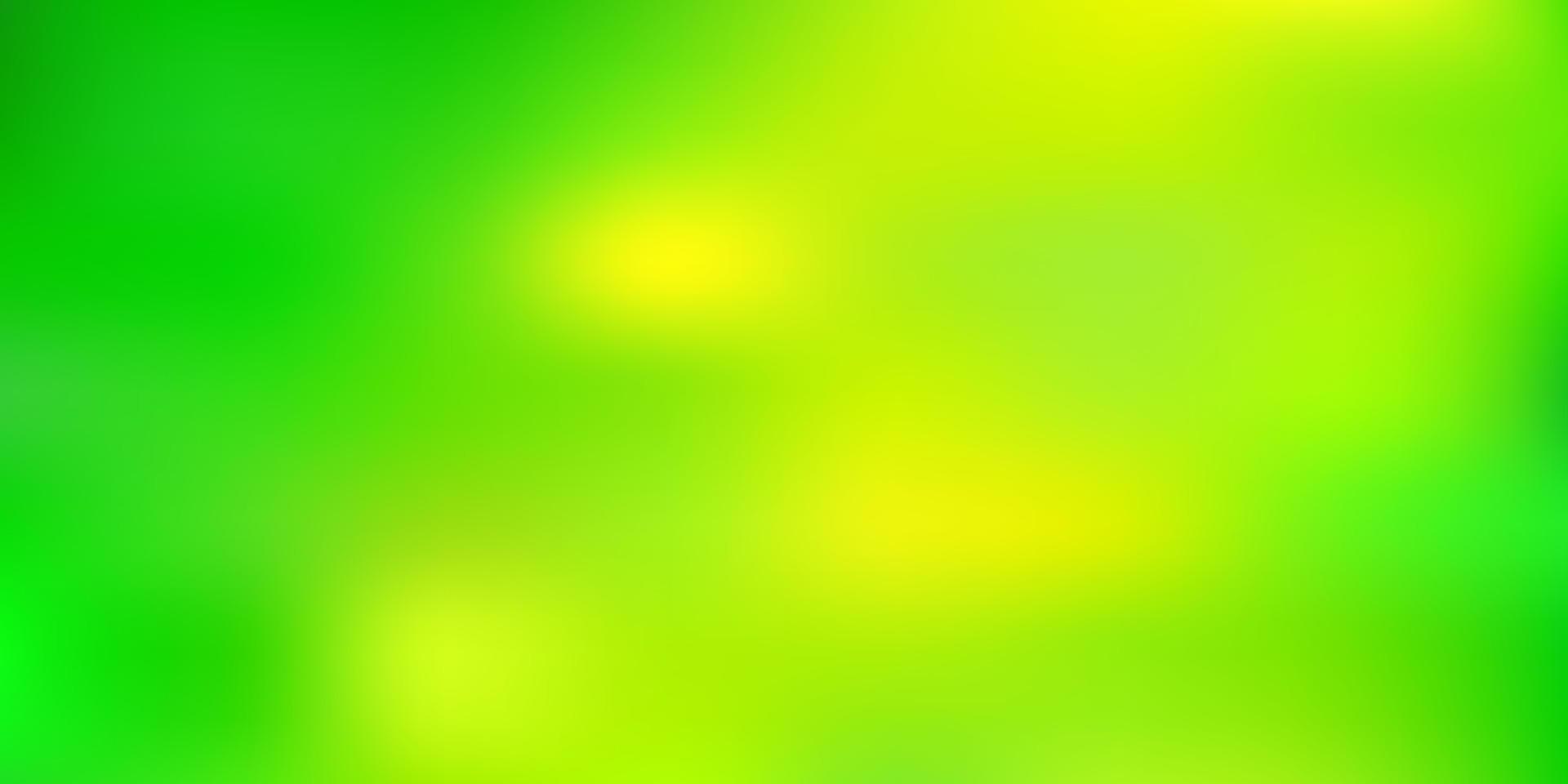 plantilla de desenfoque abstracto de vector verde claro, amarillo.