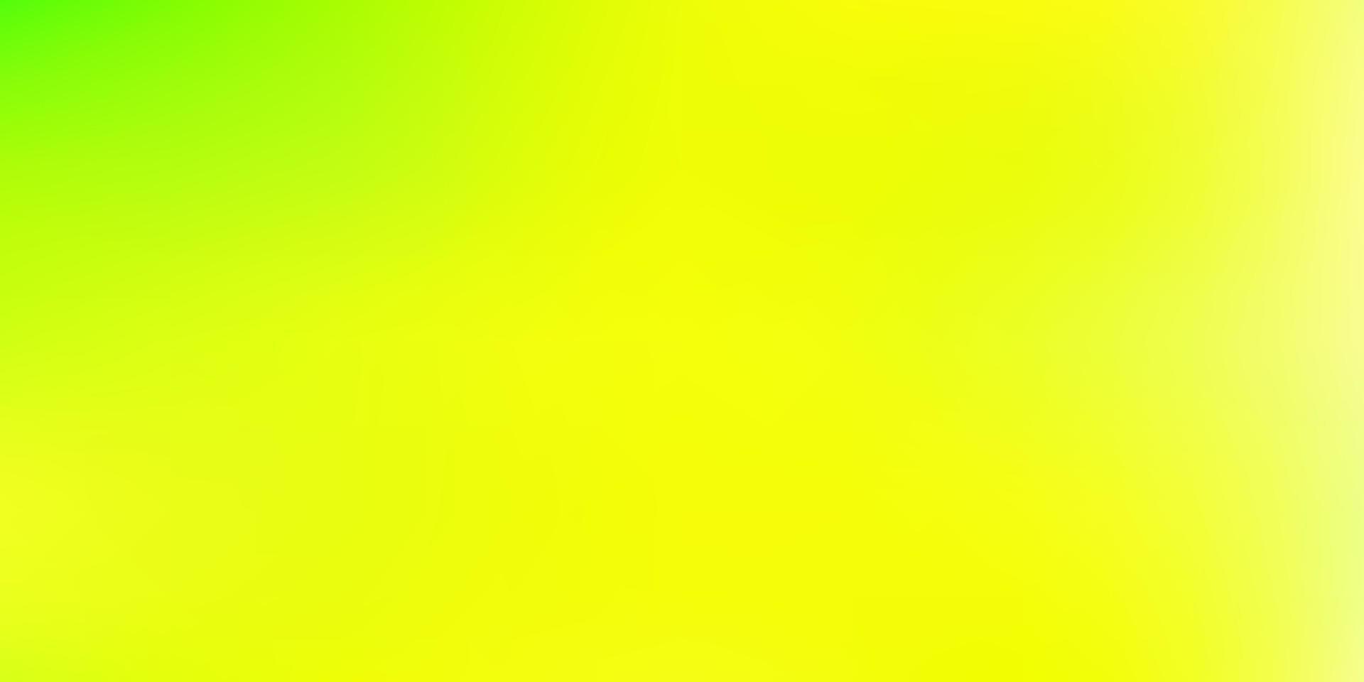 Light green, yellow vector gradient blur texture.