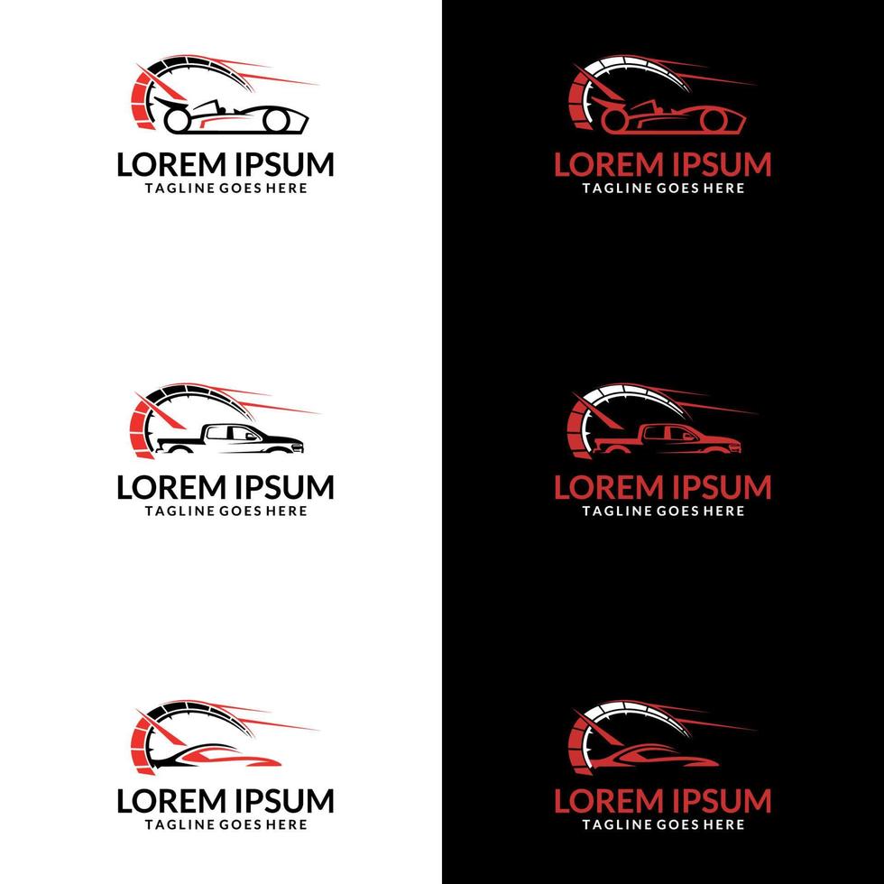 automotive logo autocar vector icon. suitable for company logo, print, digital, icon, apps, and other marketing material purpose. automotive logo set