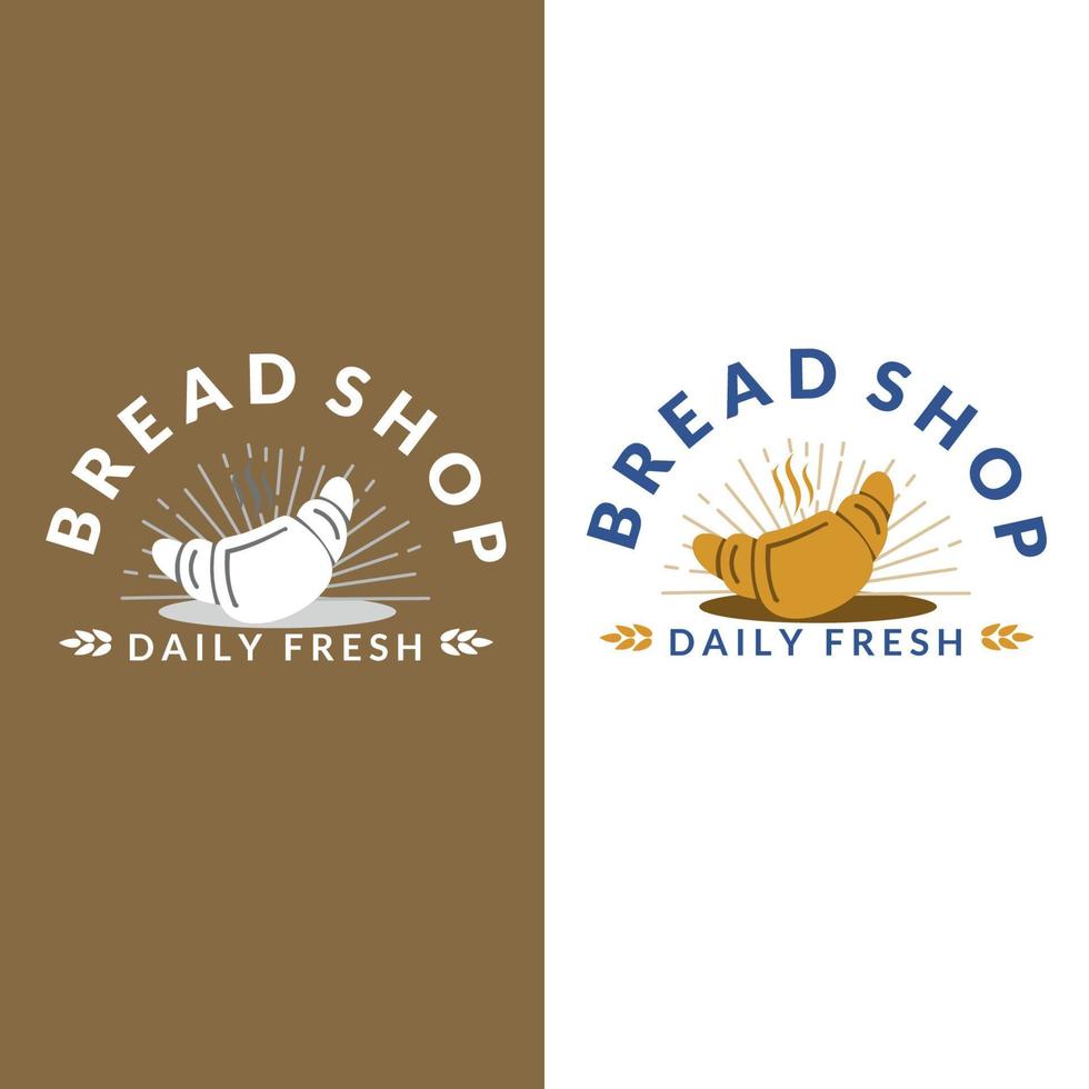 Bakery badge or label retro vector illustration. loaf store, food market, cafe, restaurant etc. Vector Illustration