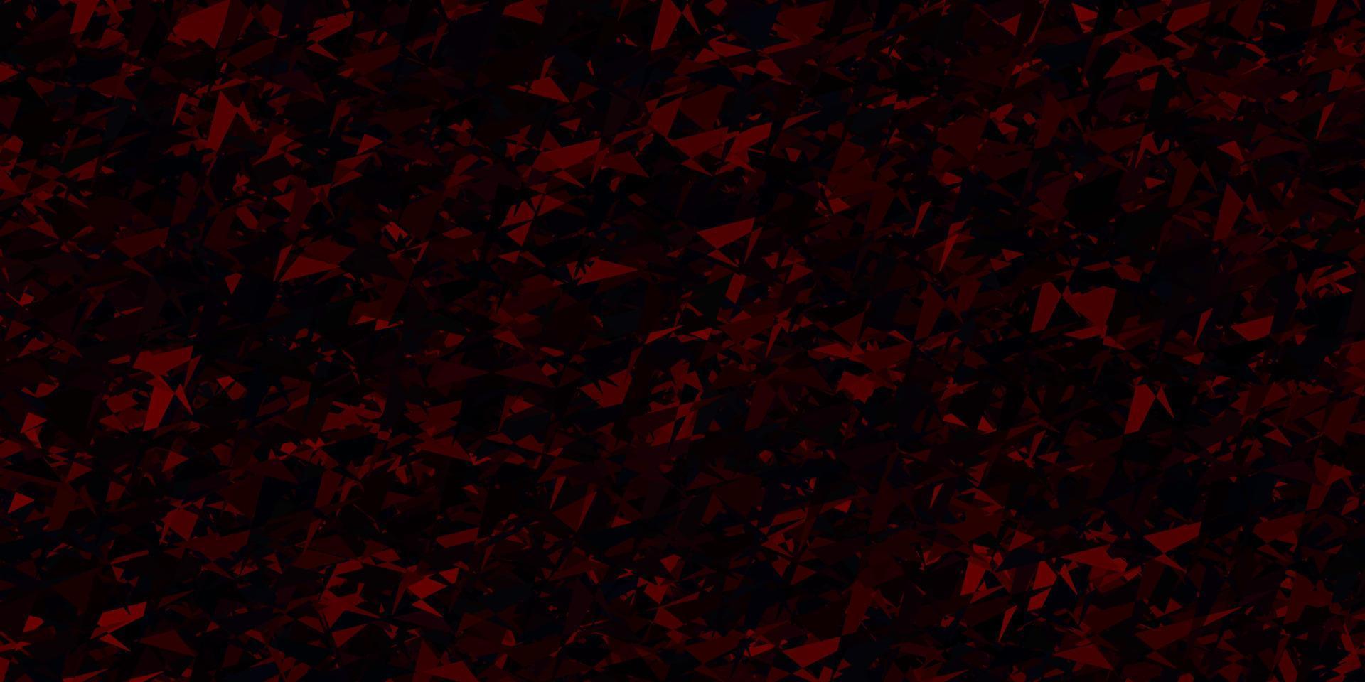 Light Red, Yellow vector background with triangles.