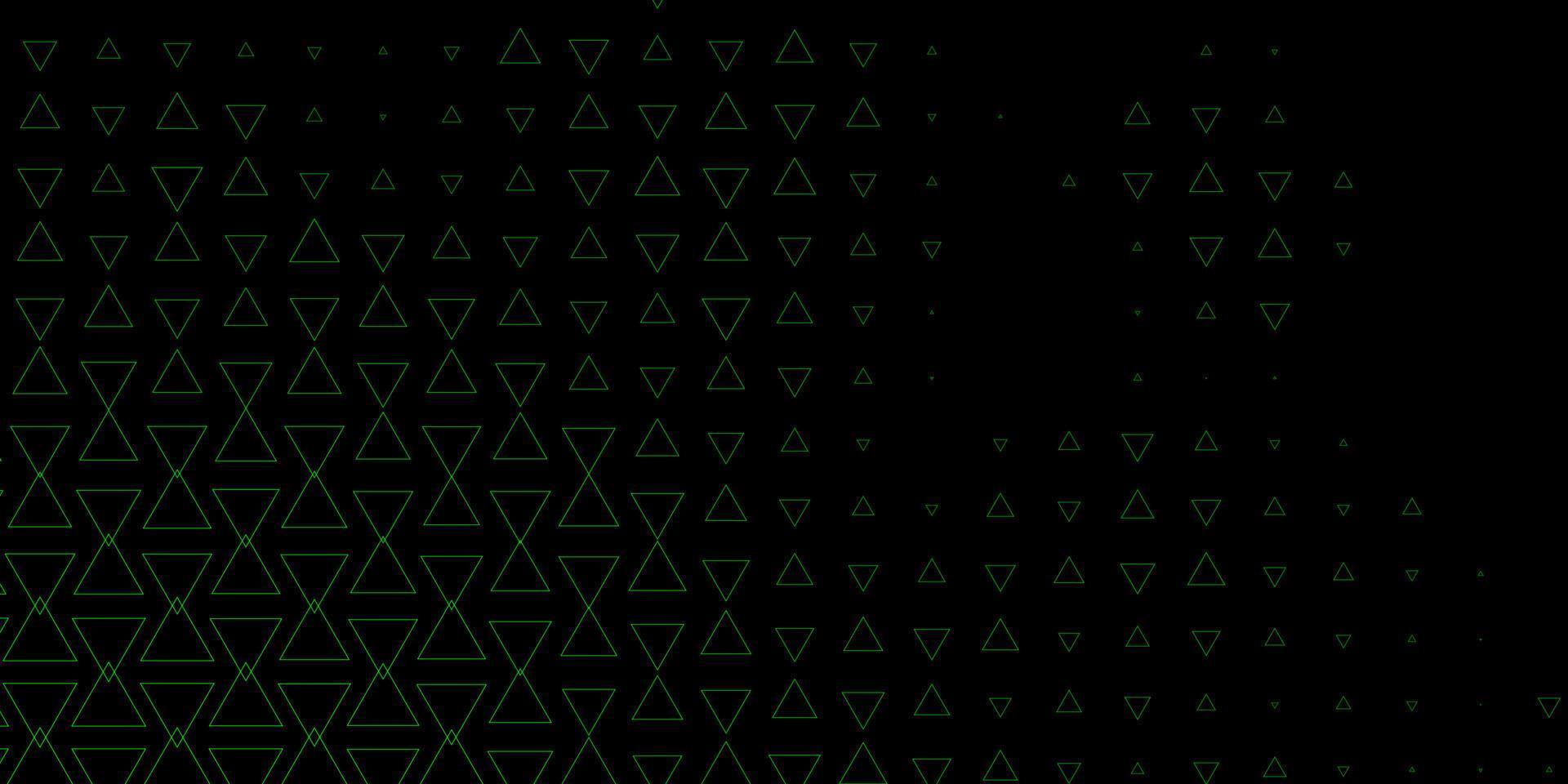 patrón de vector verde oscuro con estilo poligonal.