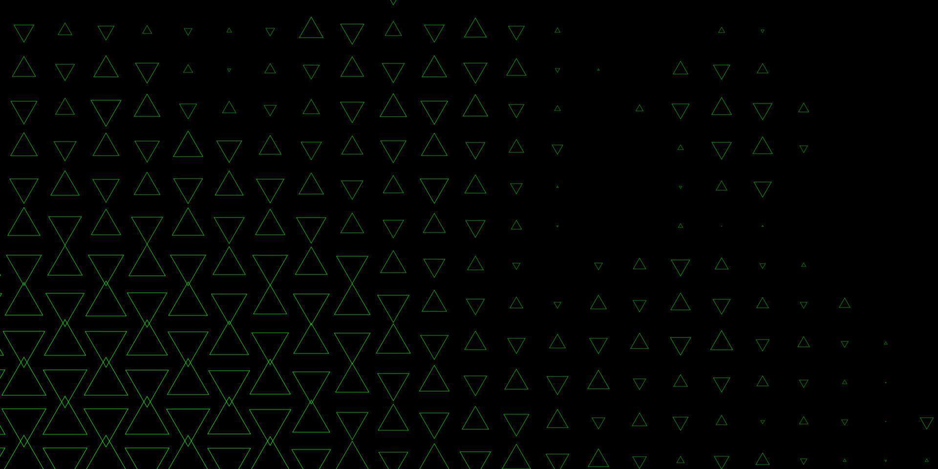 Dark Green vector pattern with polygonal style.