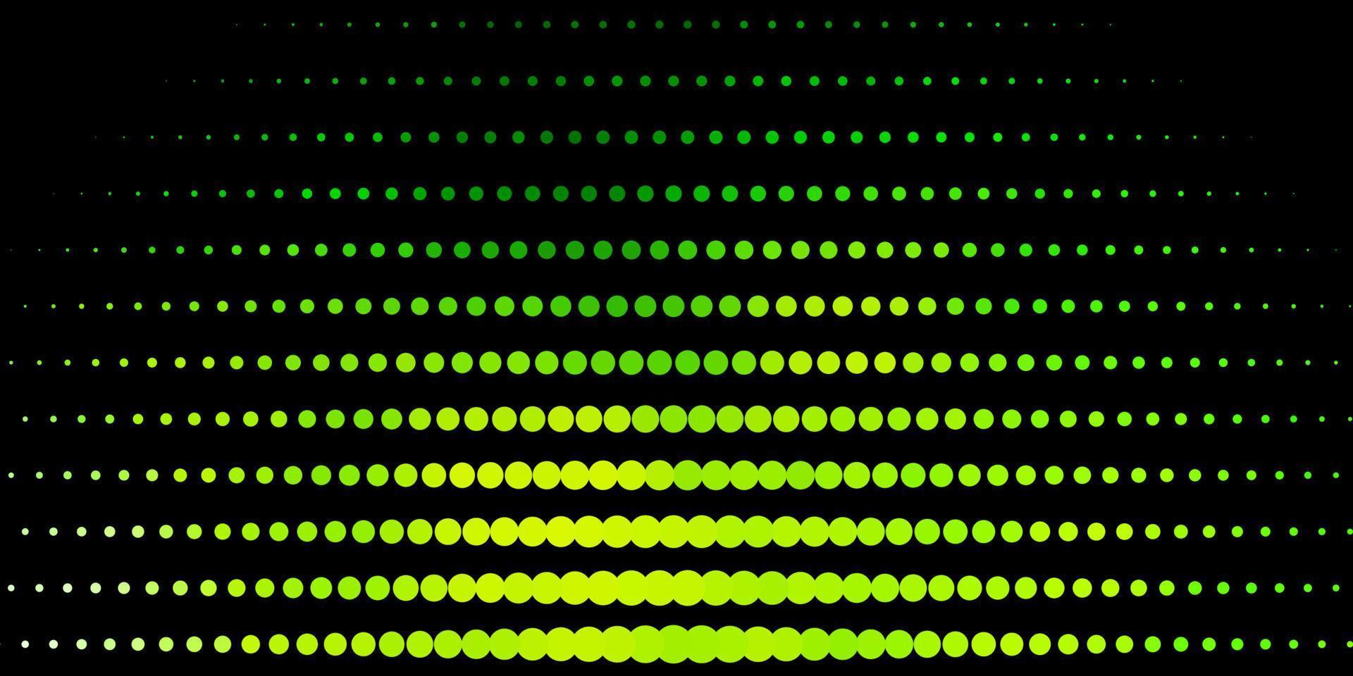 Telón de fondo de vector verde oscuro con puntos.