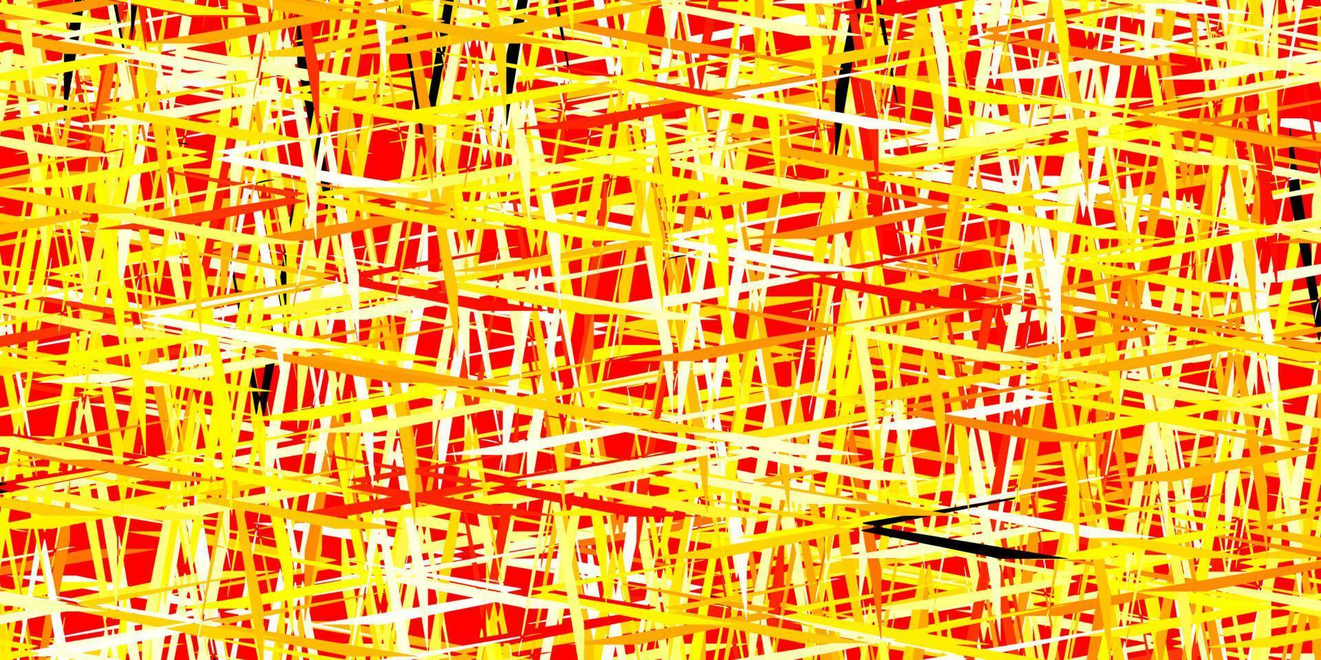 Dark Red, Yellow vector pattern with sharp lines.