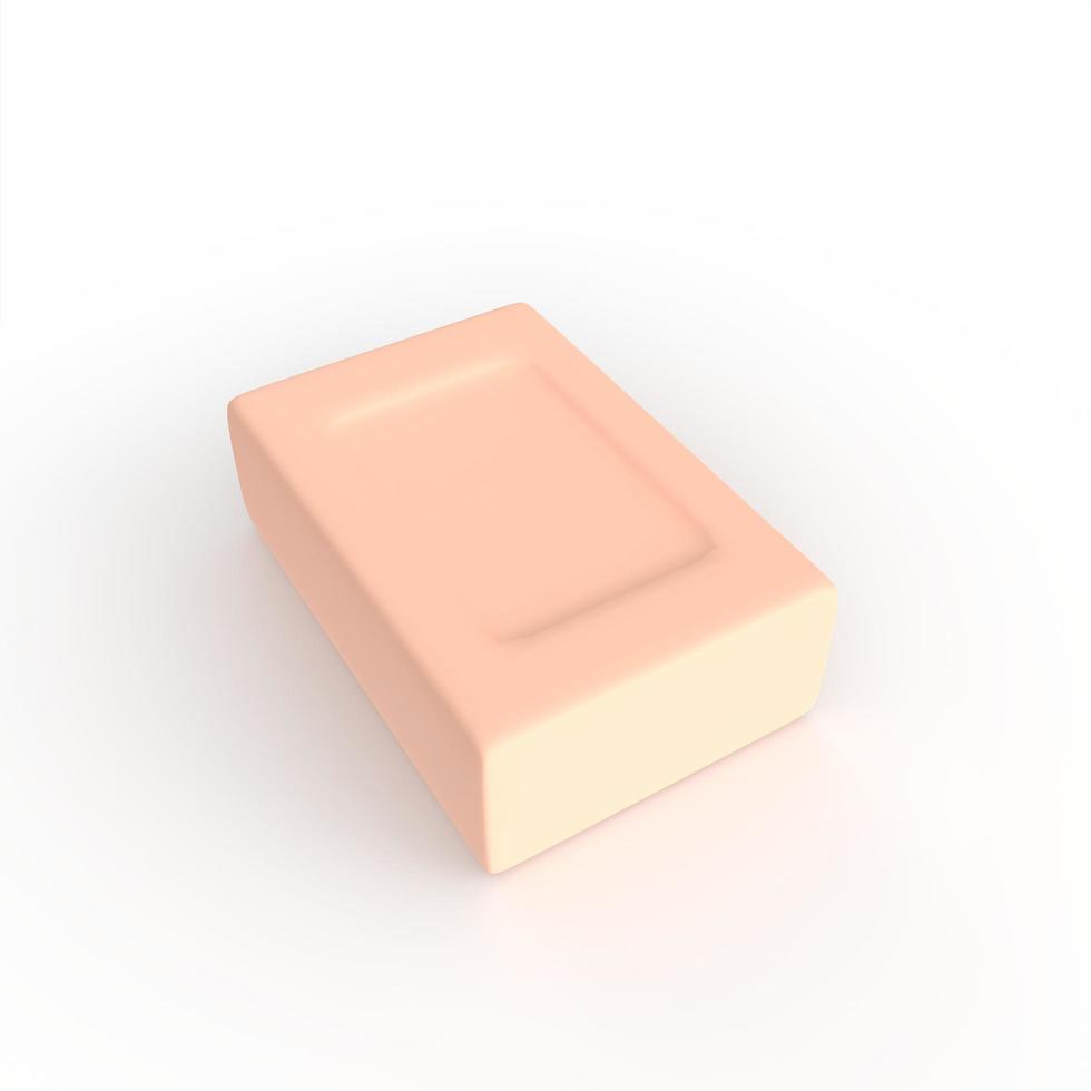 soap bar isolated on white background photo