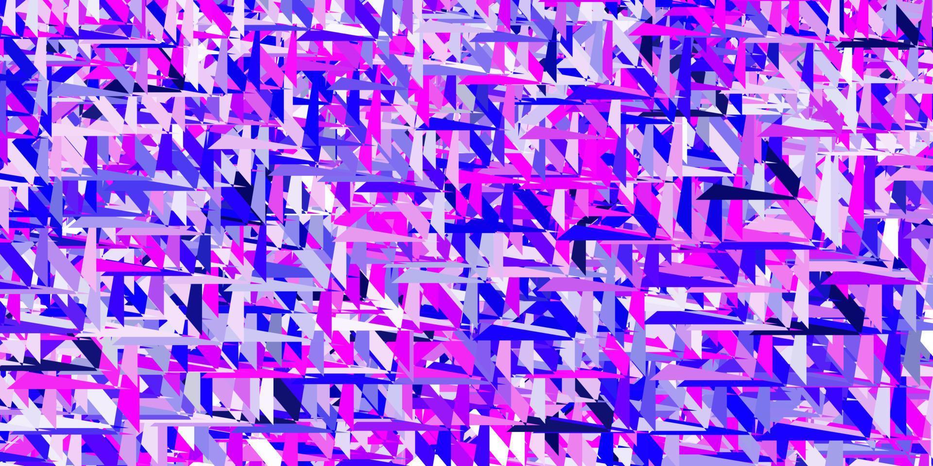 Light purple, pink vector pattern with polygonal shapes.