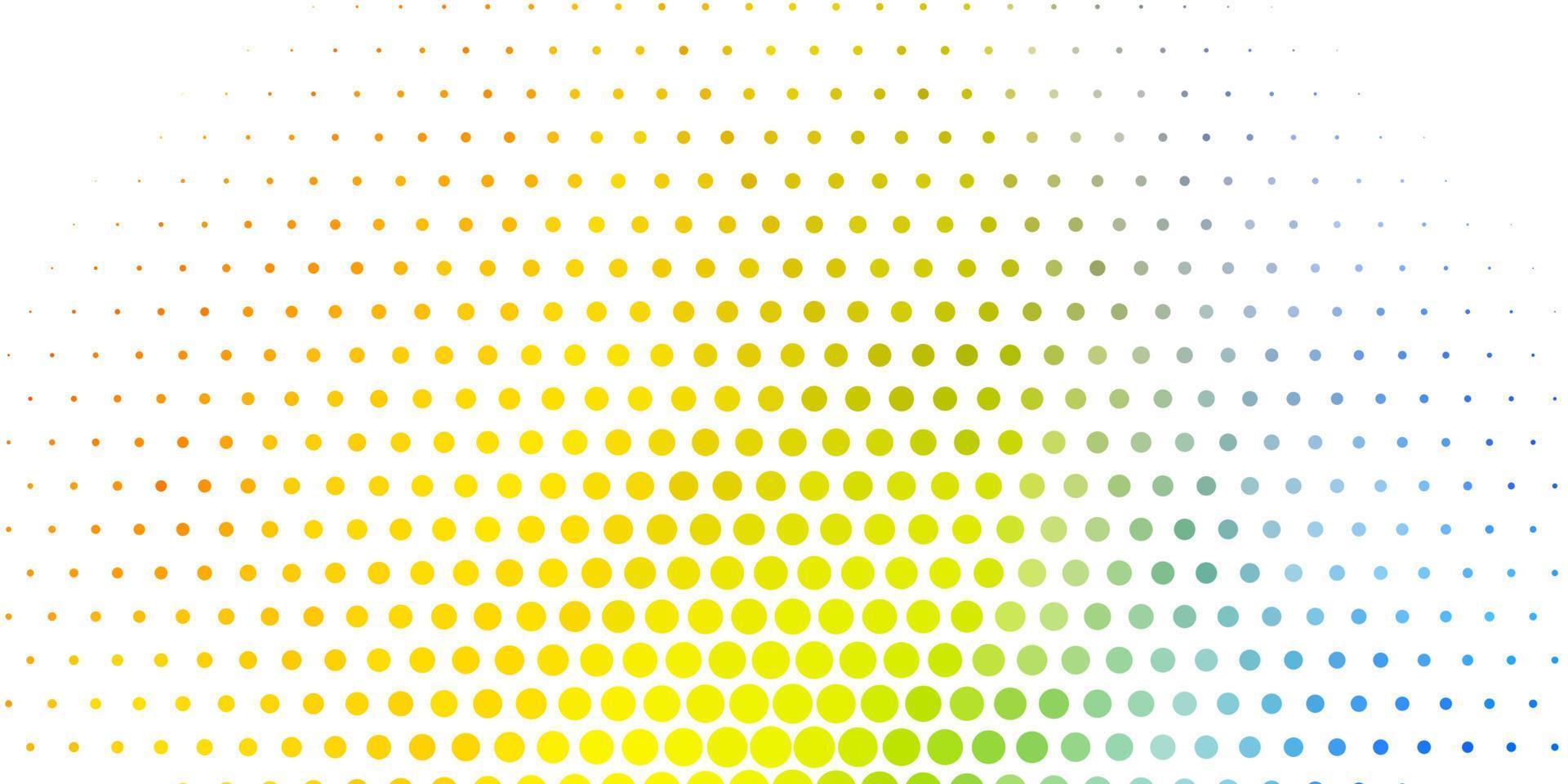 textura de vector azul claro, amarillo con discos.