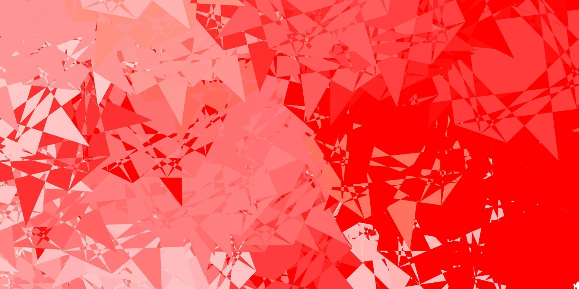Light Red vector background with polygonal forms.