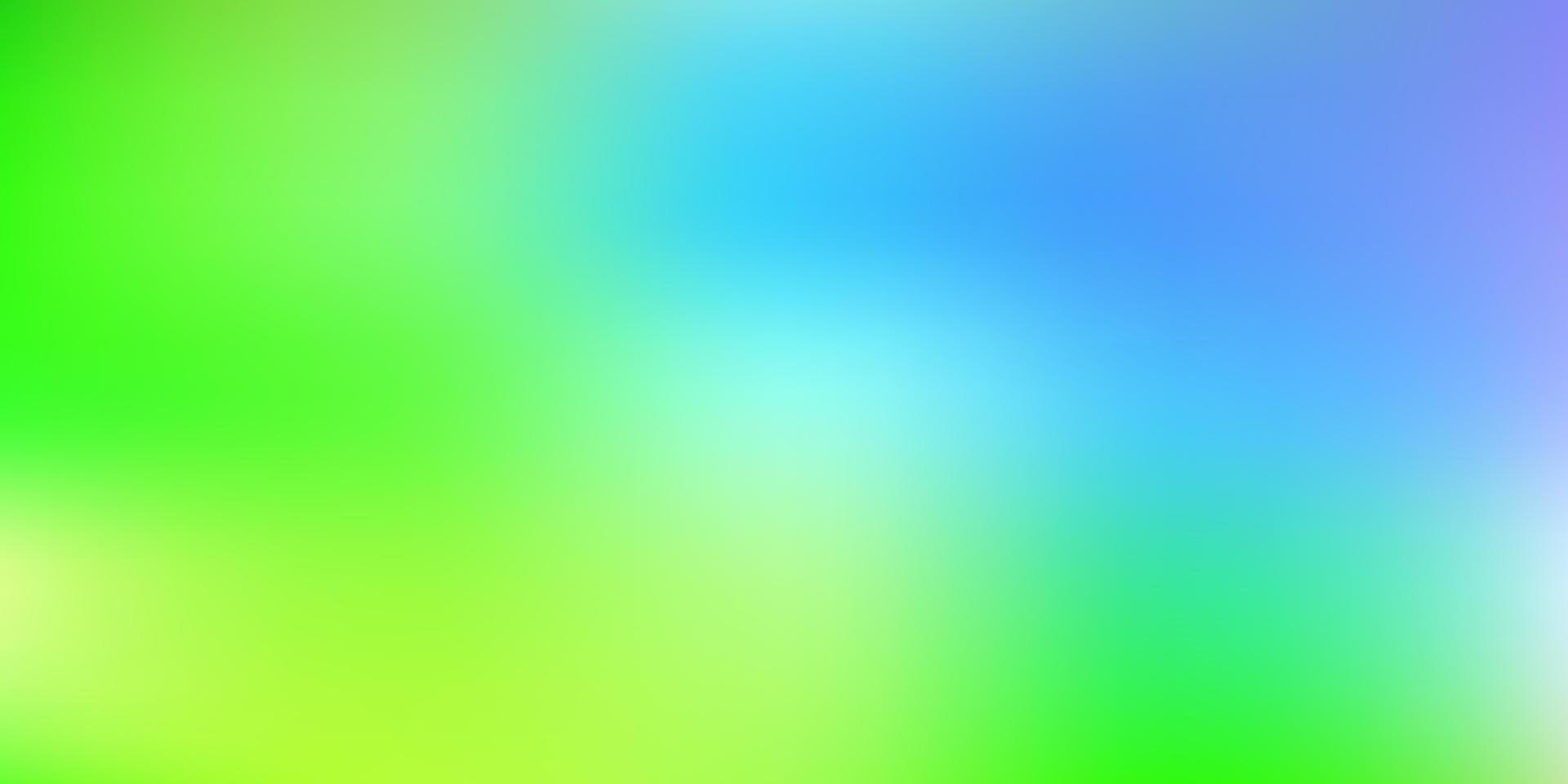 Light blue, green vector abstract blur pattern.