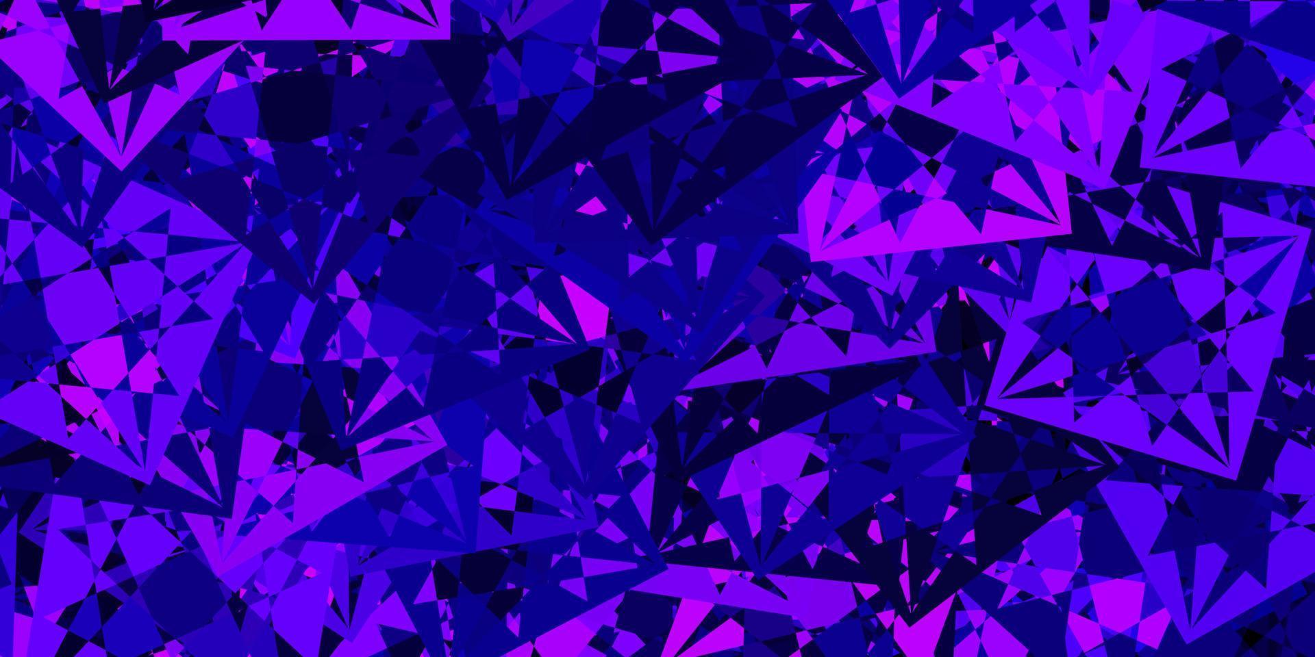 Light Purple, Pink vector pattern with polygonal shapes.