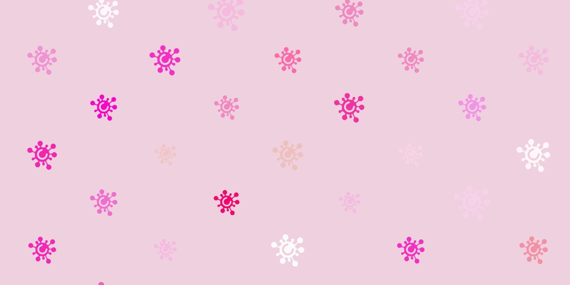 Light Pink vector template with flu signs.