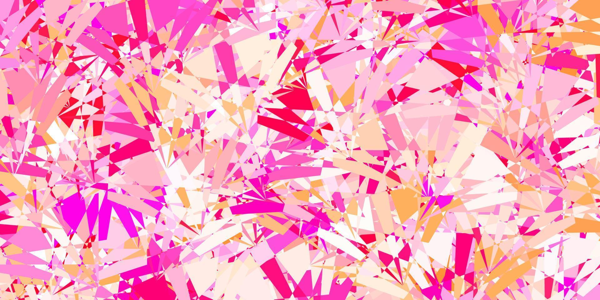 Light Pink vector pattern with polygonal shapes.