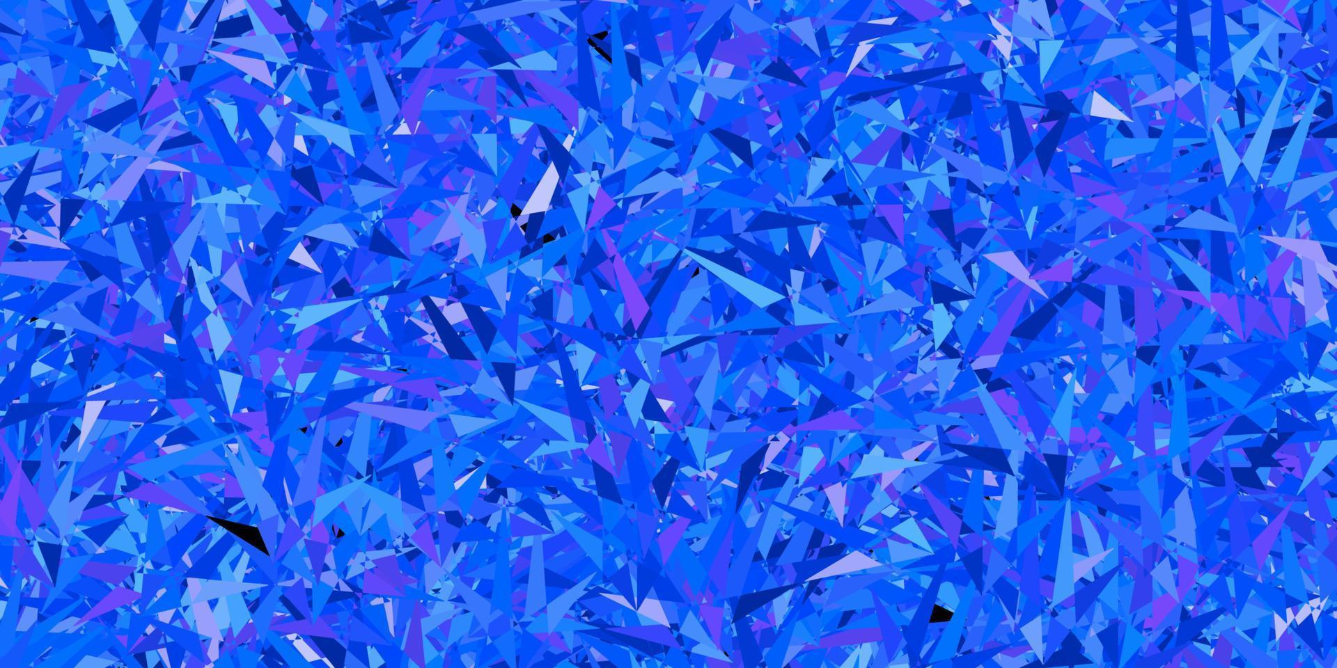 Dark Pink, Blue vector background with polygonal style.