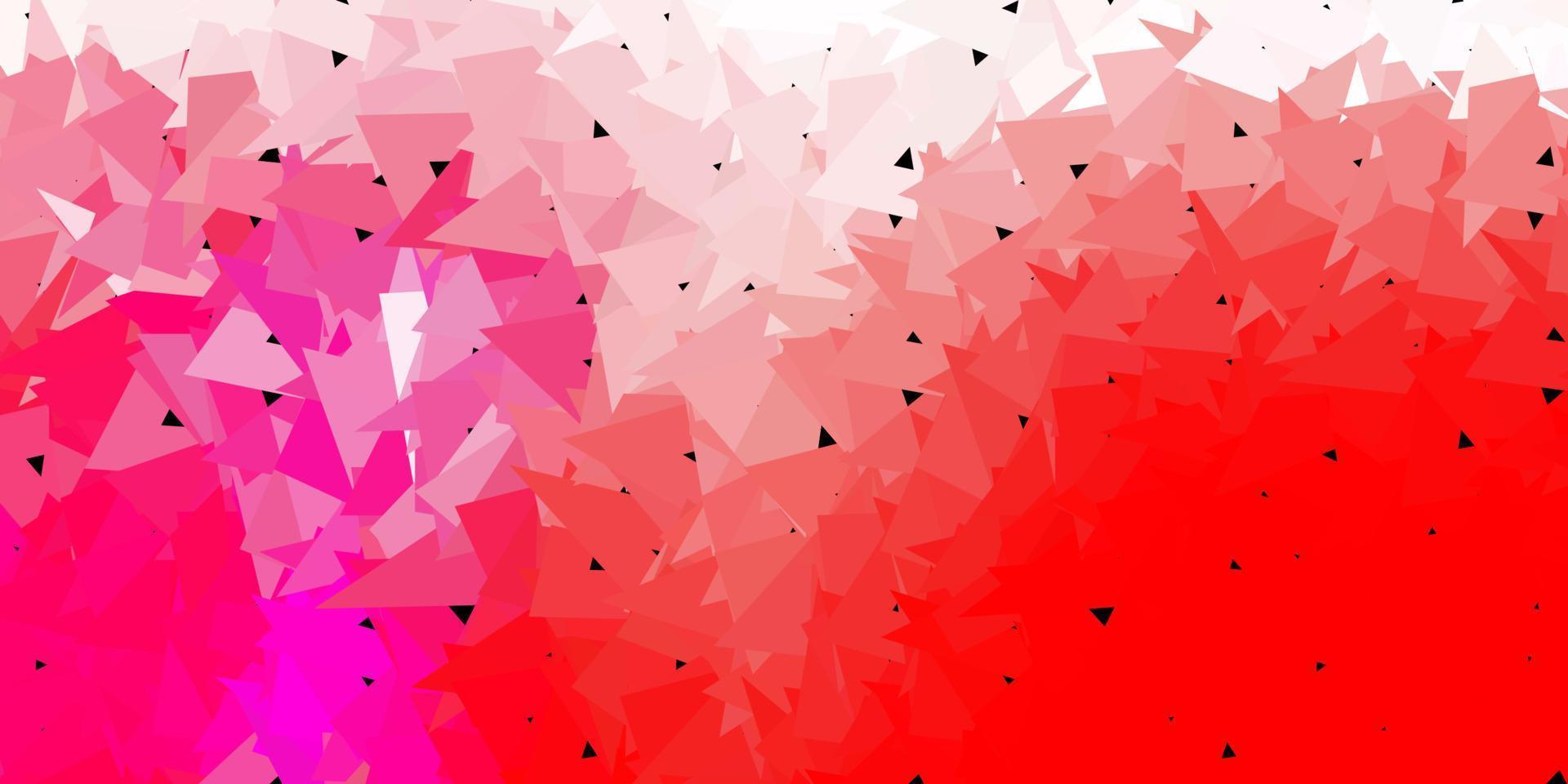 Light pink, red vector poly triangle texture.