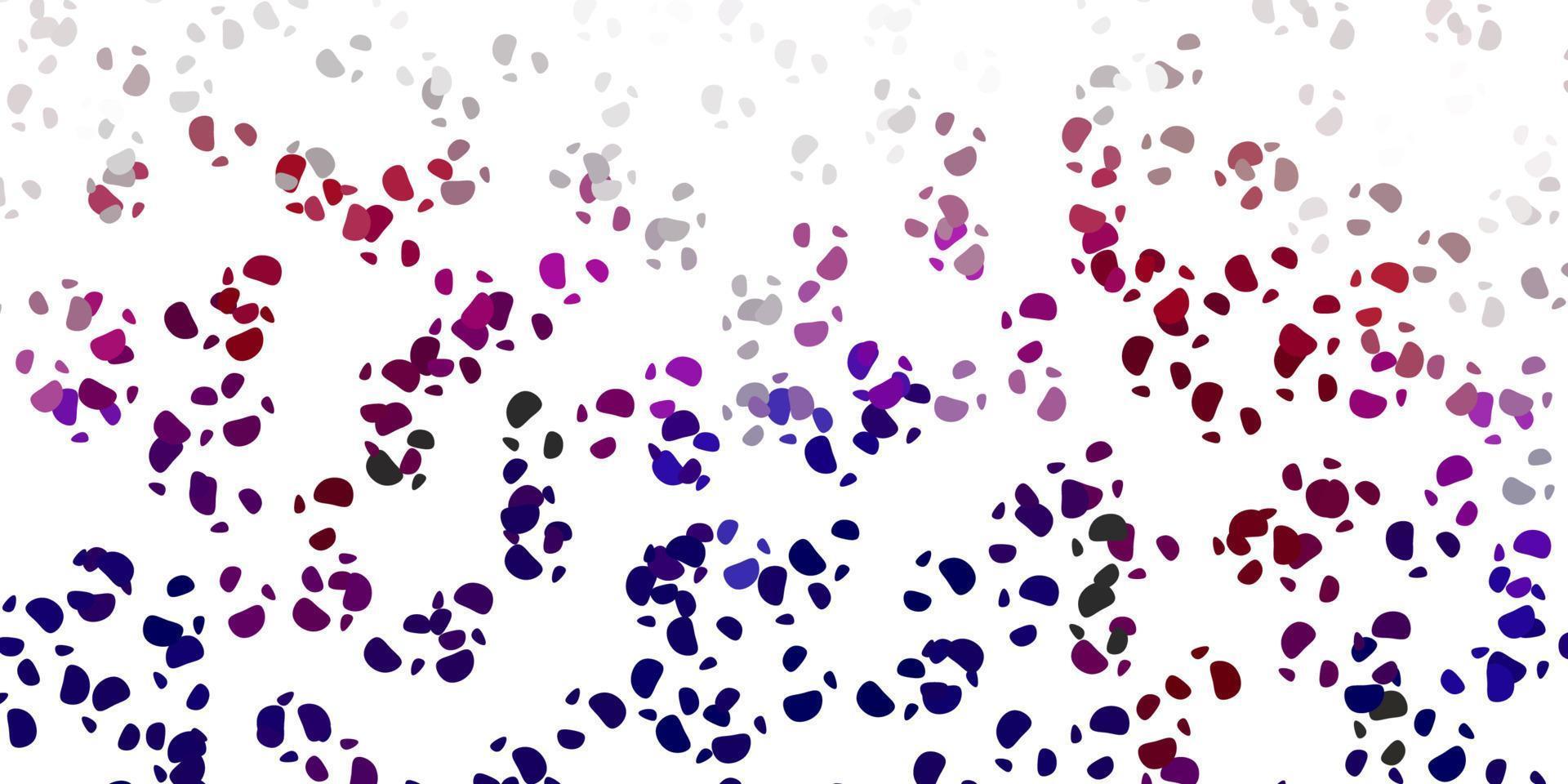 textura de vector rosa claro, rojo con formas de memphis.