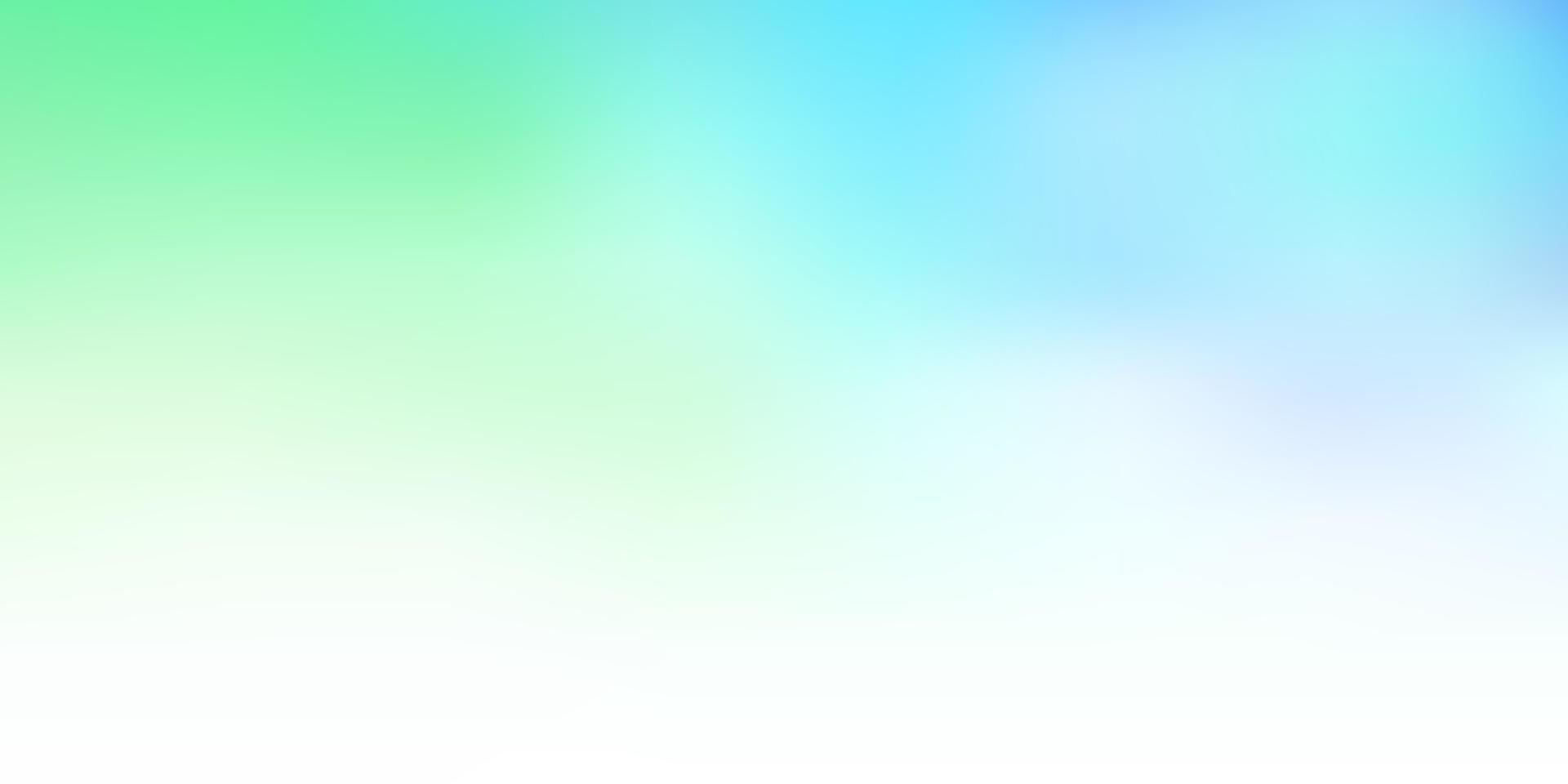 Light blue, green vector gradient blur template.