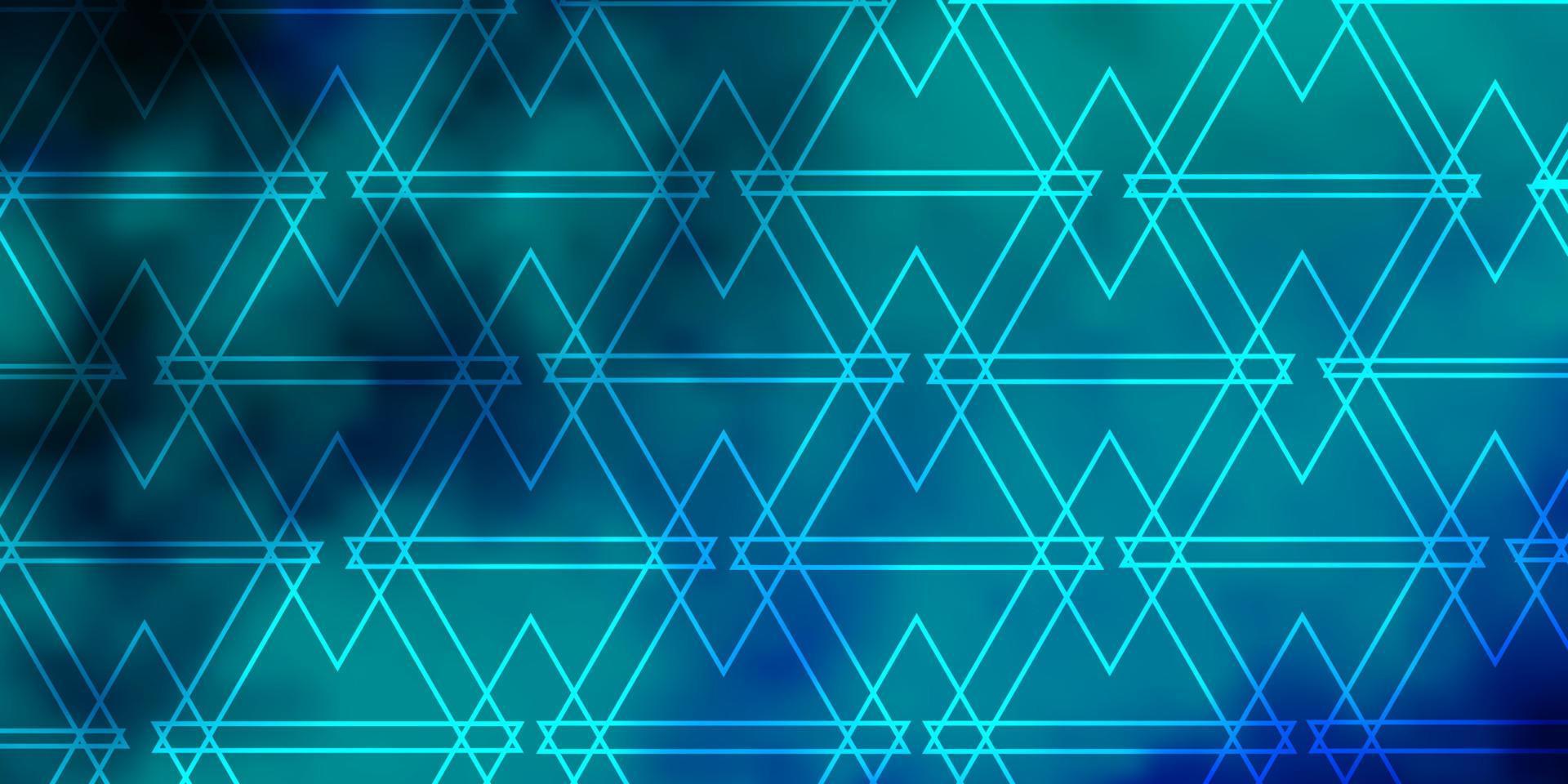 textura de vector azul claro, verde con estilo triangular.