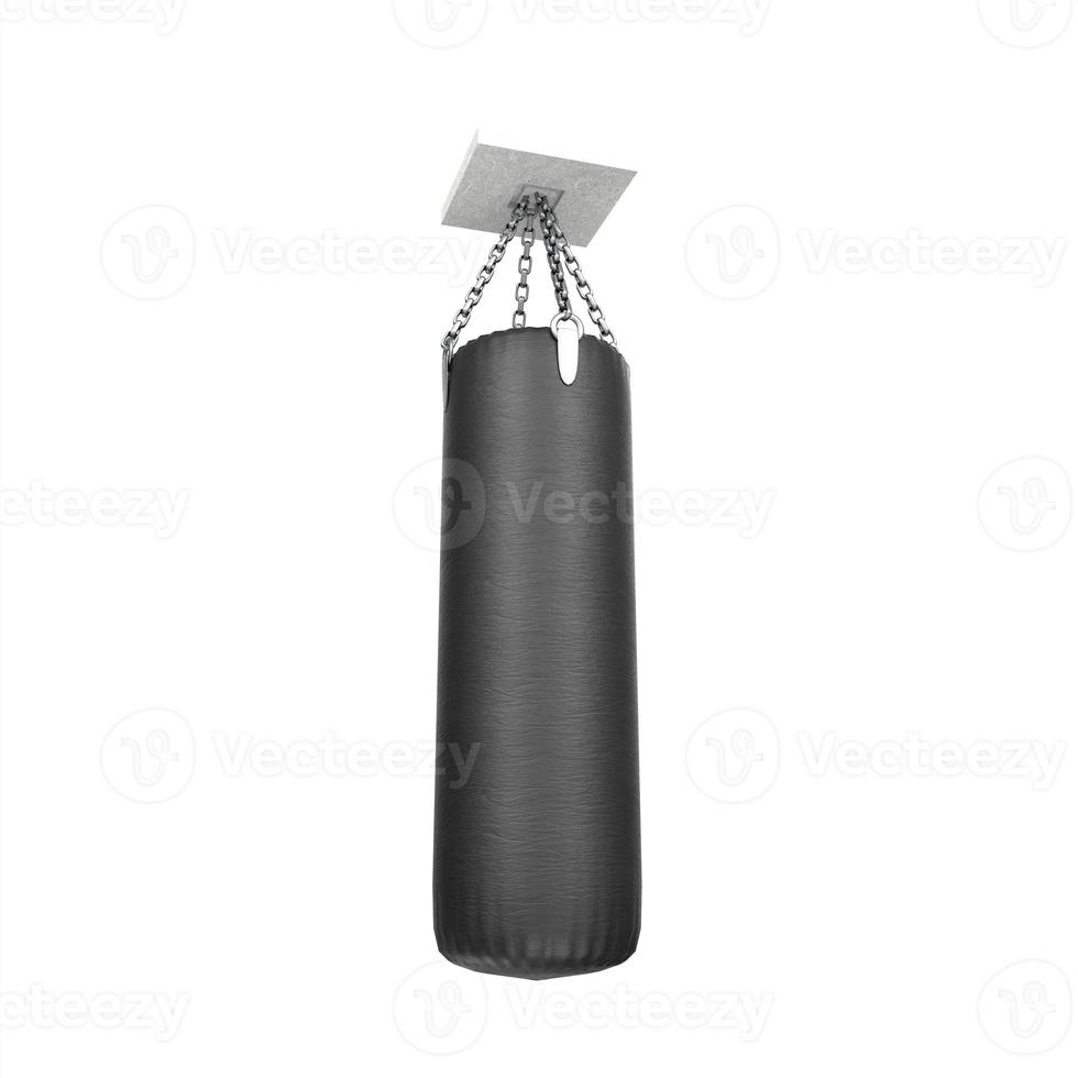 boxing bag on white background photo