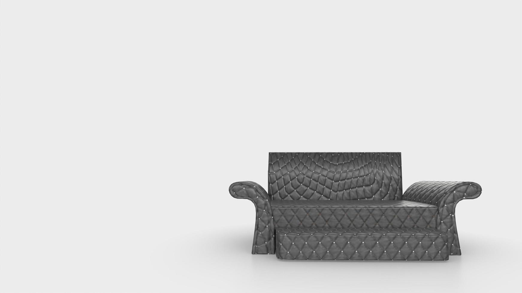 Sofa isolated on white background photo