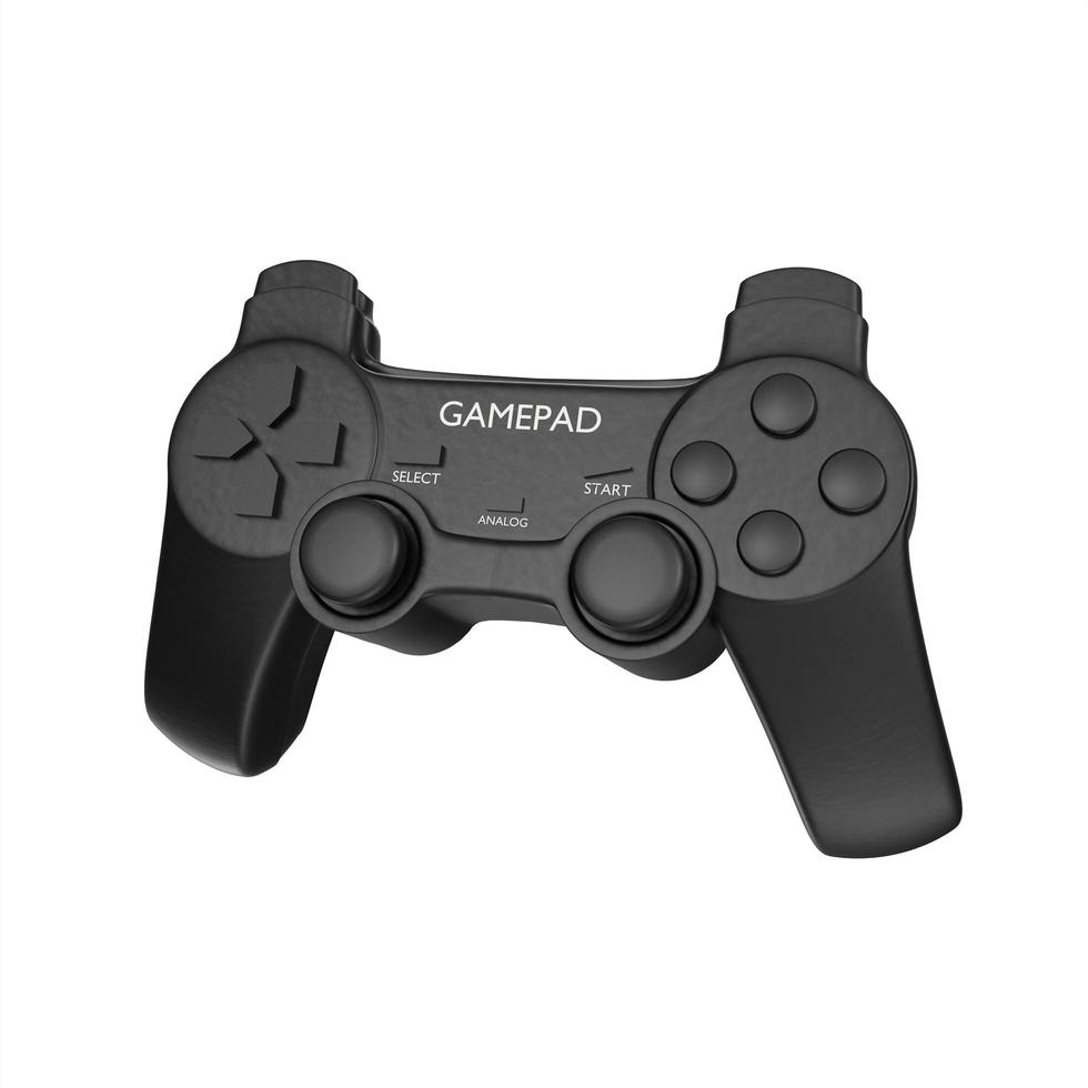 video game controller isolated on white background photo