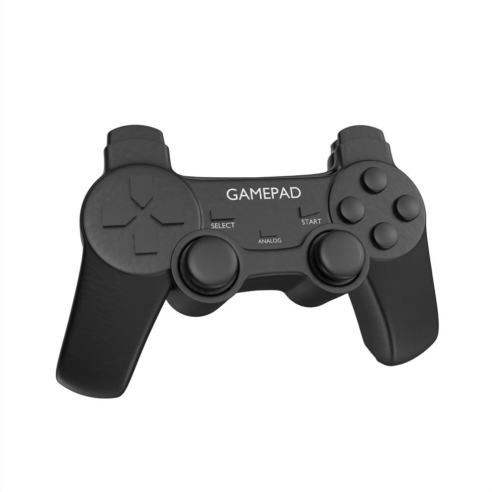 video game controller isolated on white background photo