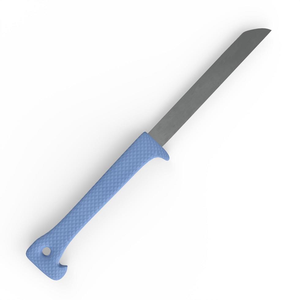 Knife isolated on white background photo