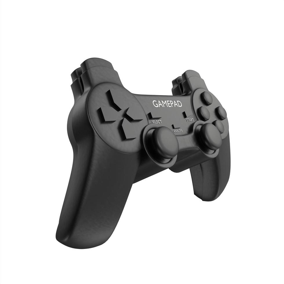 video game controller isolated on white background photo
