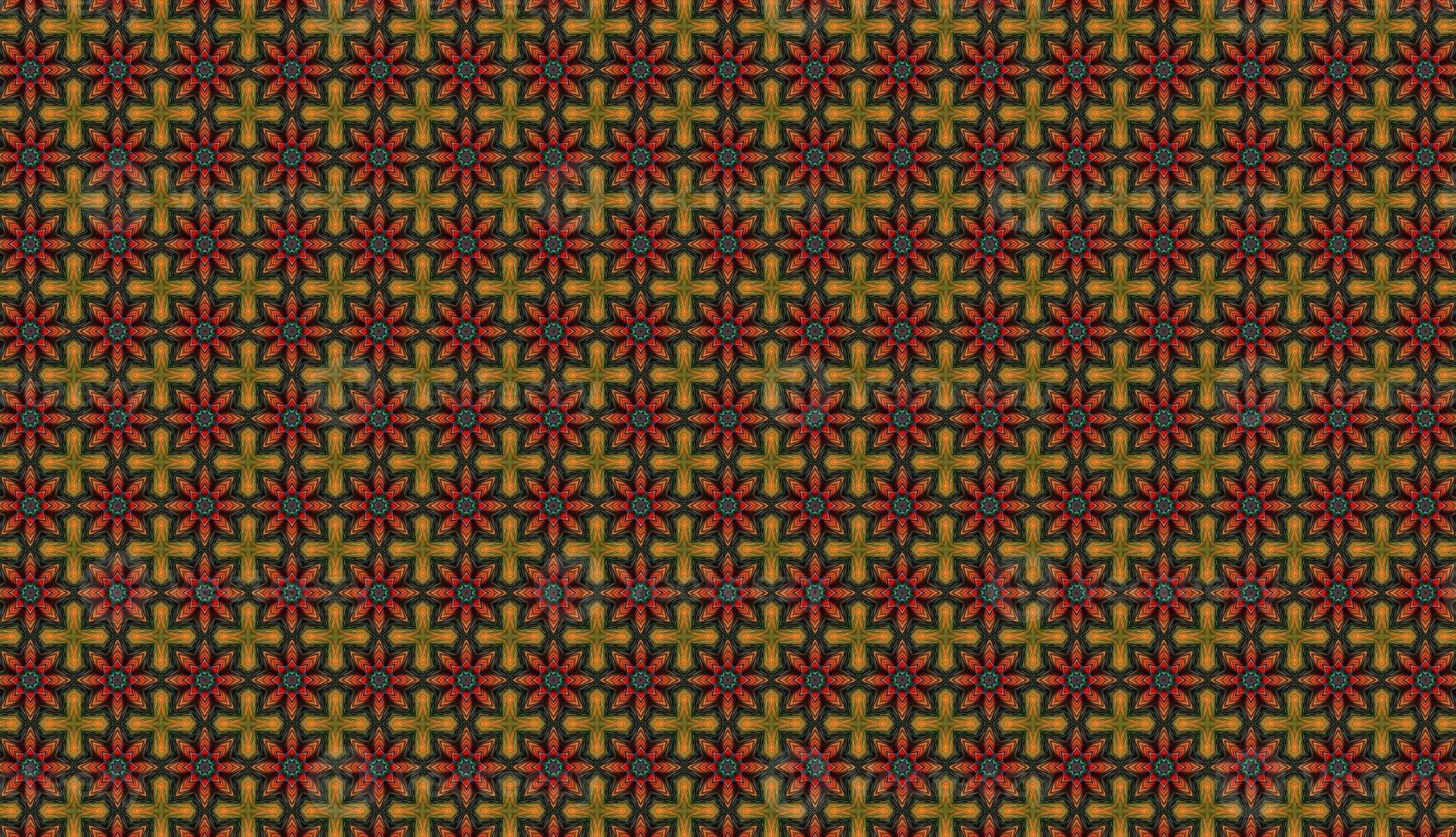 Trendy Seamless Pattern, Abstract Background. Tileable Geometric Grunge Repetitive Retro Background. Bizarre Art Illustration photo