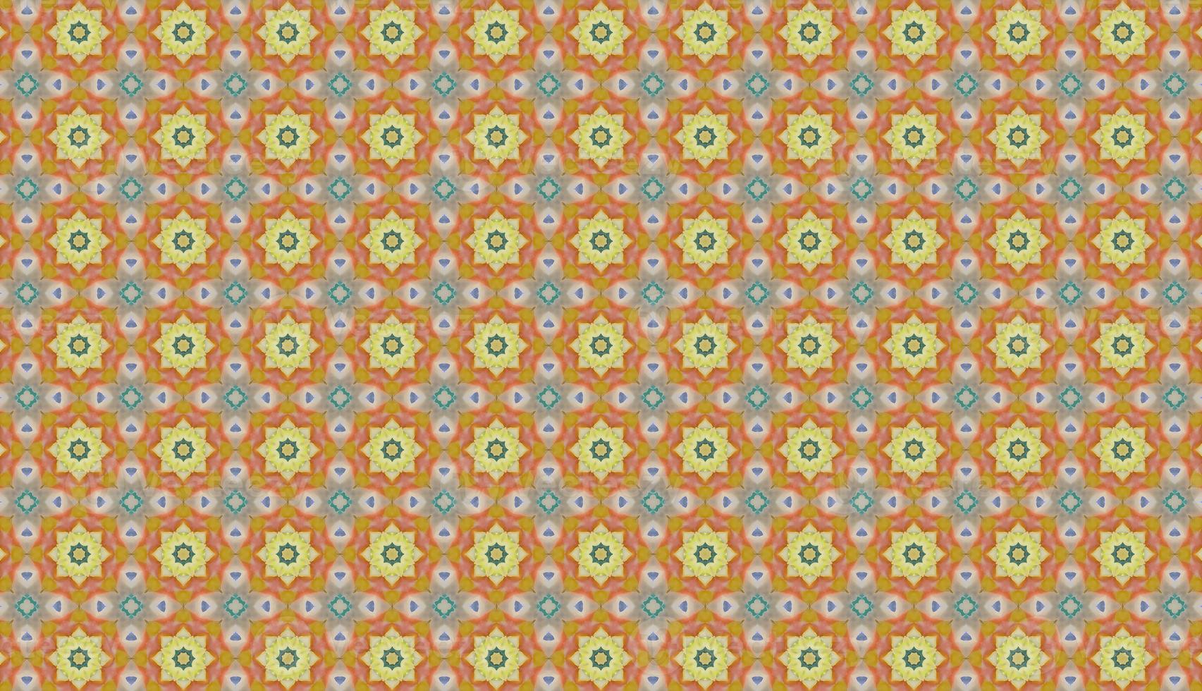 Trendy Seamless Pattern, Abstract Background. Tileable Geometric Grunge Repetitive Retro Background. Bizarre Art Illustration photo
