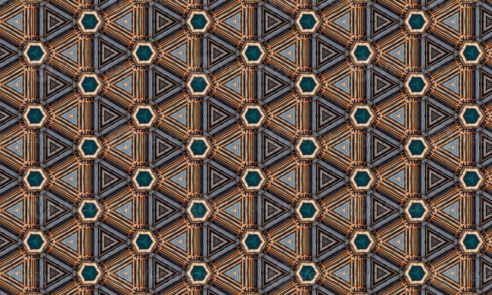 Seamless repeating colorful slanting kaleidoscopic pattern for backgrounds, design and wallpapers. High quality illustration photo