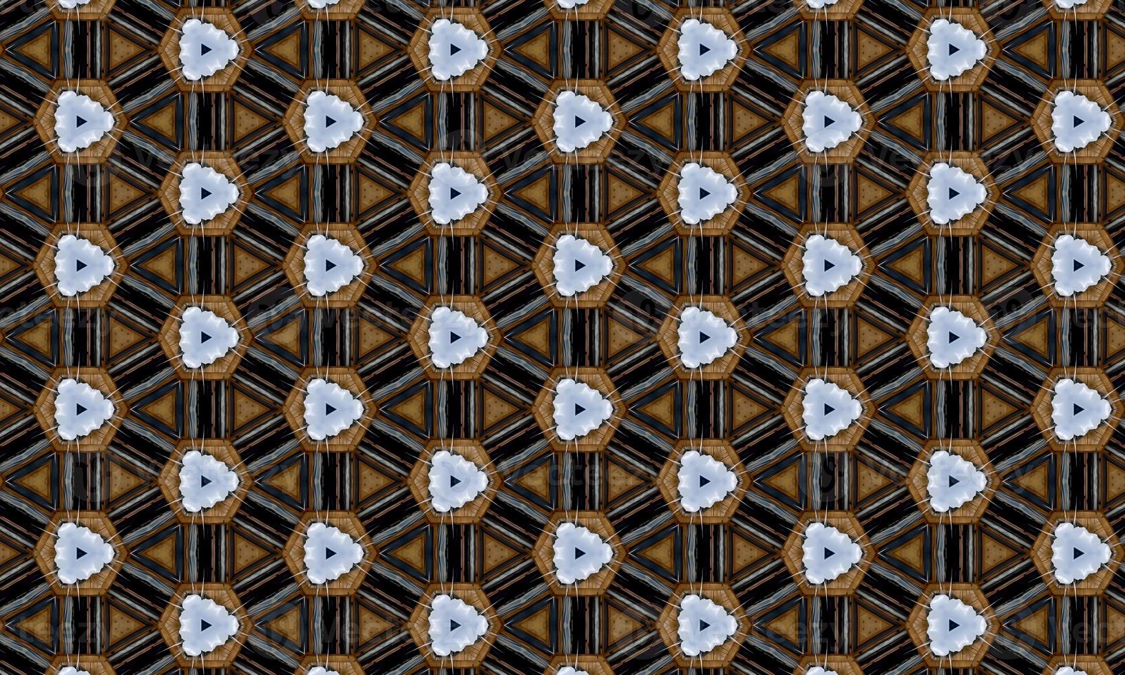 Seamless repeating colorful slanting kaleidoscopic pattern for backgrounds, design and wallpapers. High quality illustration photo